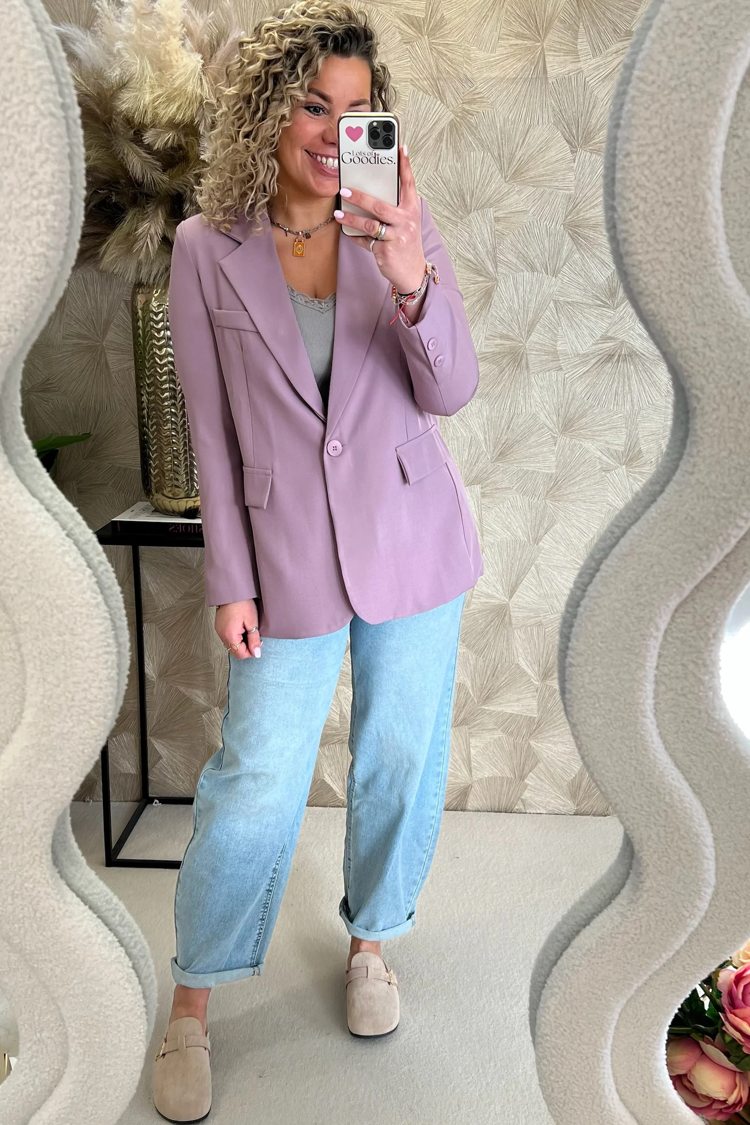 Classy Basic Coco Blazer - Mauve