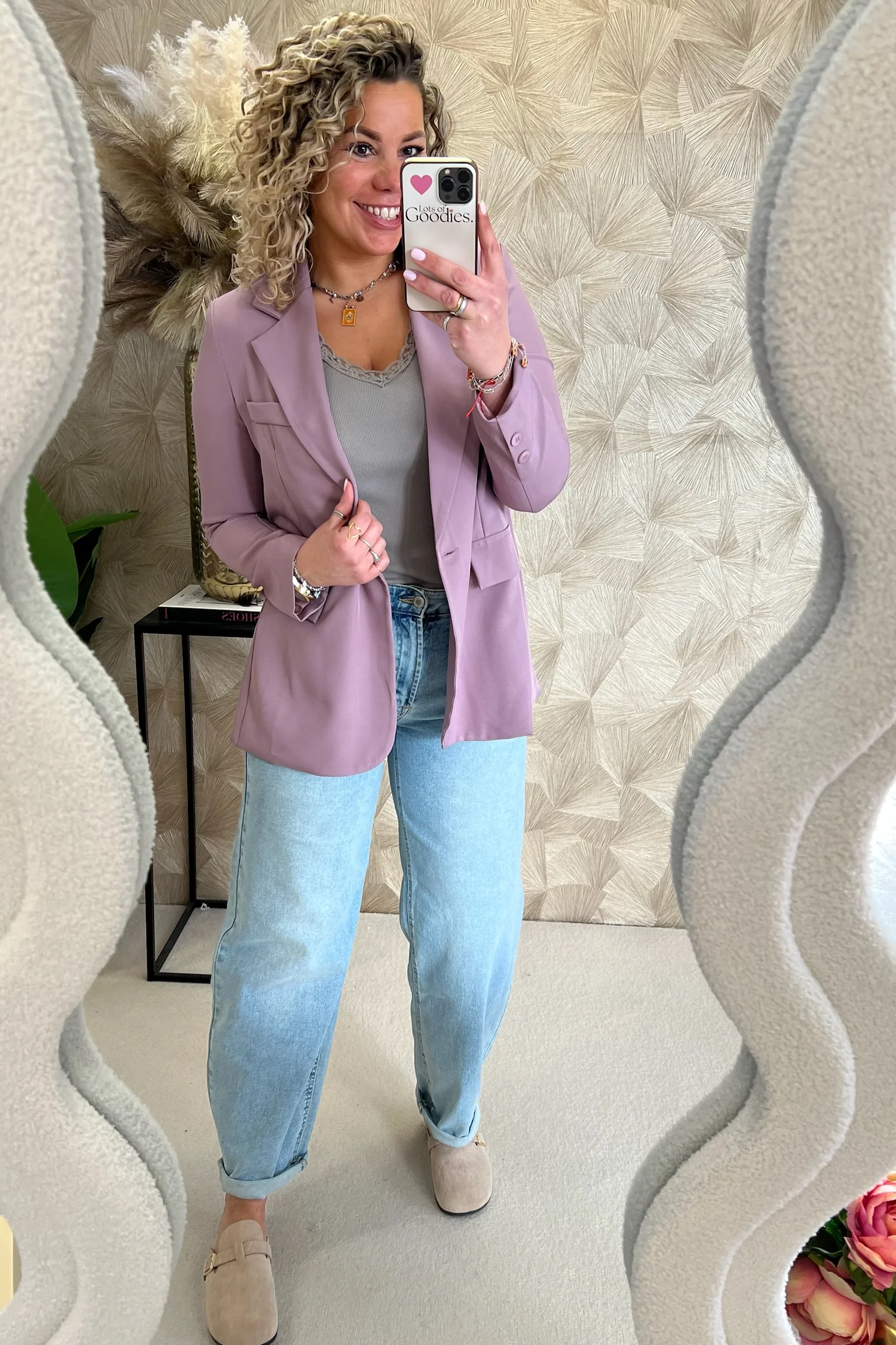 Classy Basic Coco Blazer - Mauve - Image 4