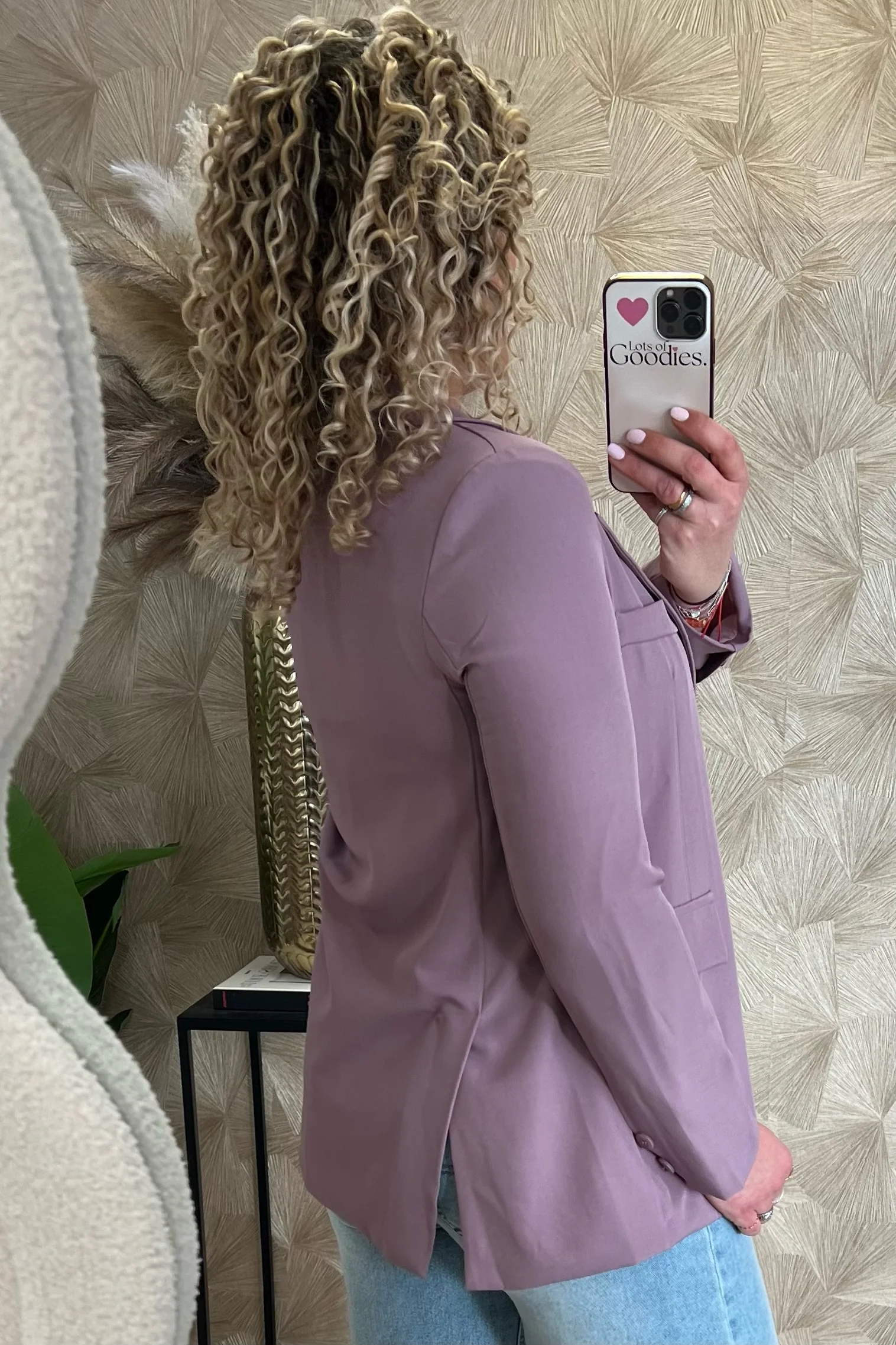 Classy Basic Coco Blazer - Mauve - Image 5