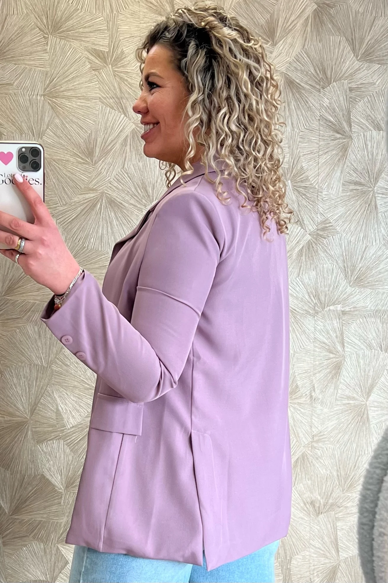 Classy Basic Coco Blazer - Mauve - Image 8