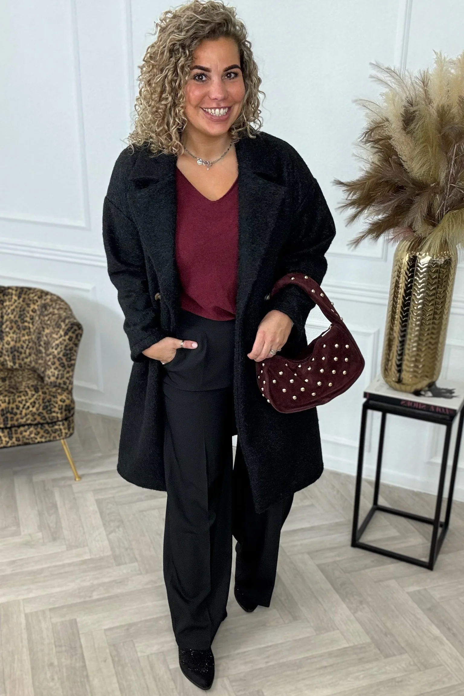 Classy Charlie Coat - Black - Image 7