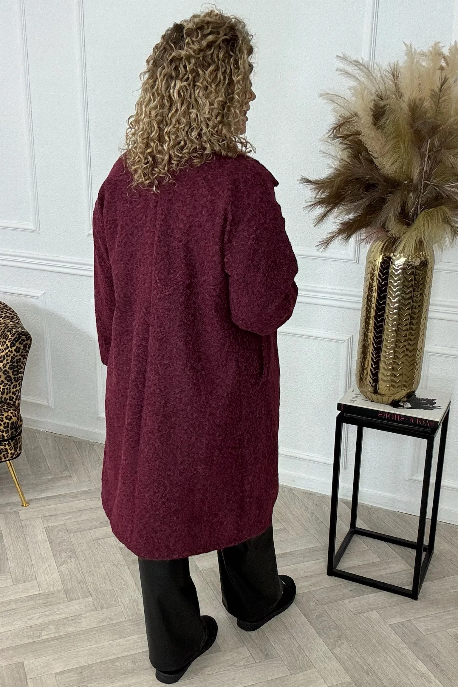 Classy Charlie Coat - Bordeaux - Image 4