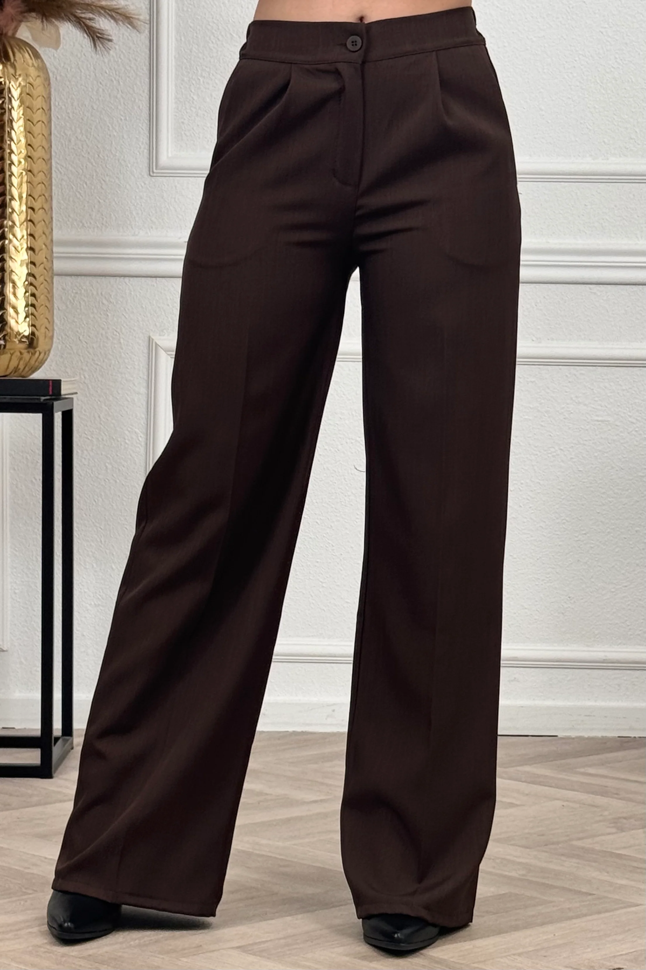 Classy Chloé Pantalon - Brown - Image 2