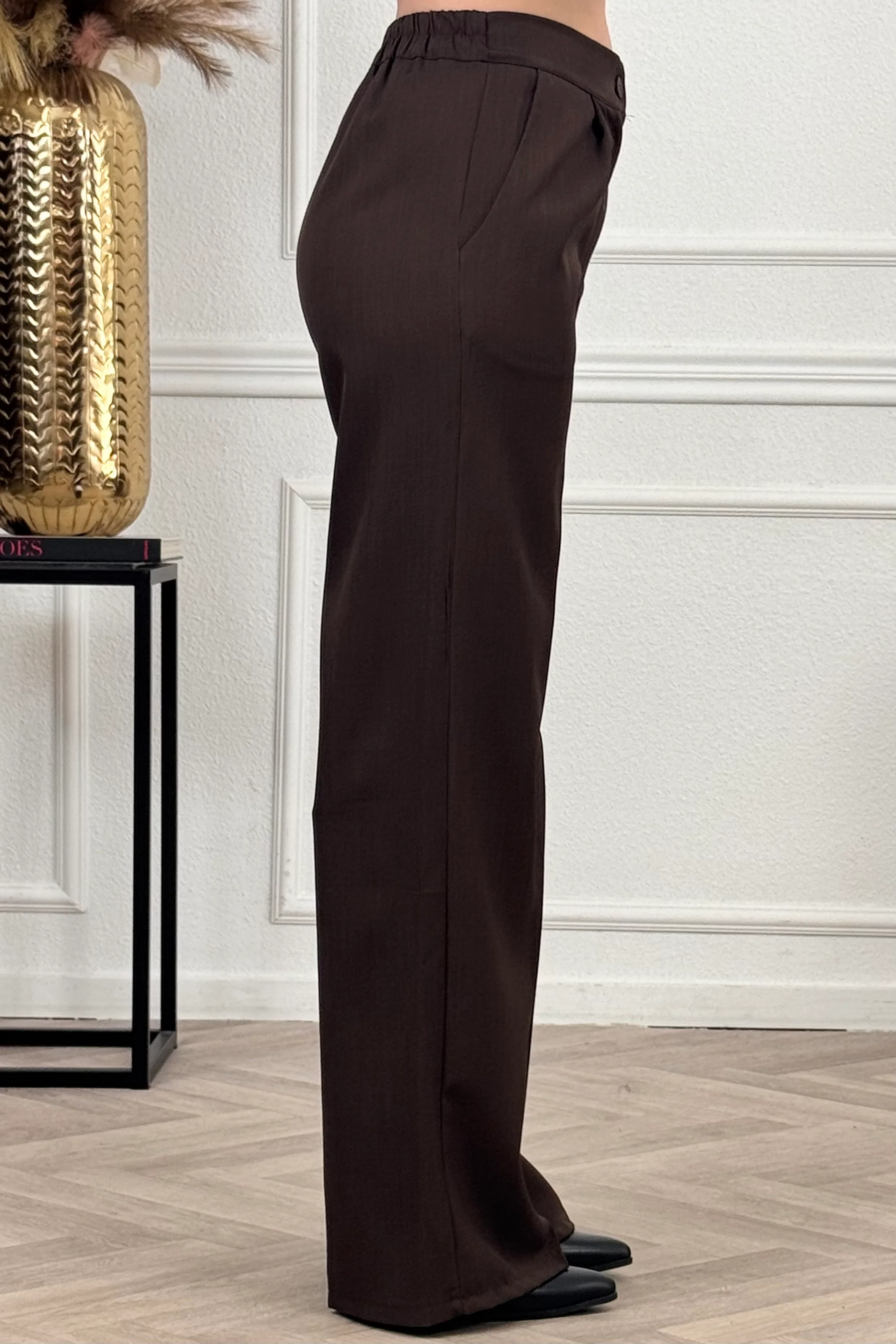 Classy Chloé Pantalon - Brown - Image 3