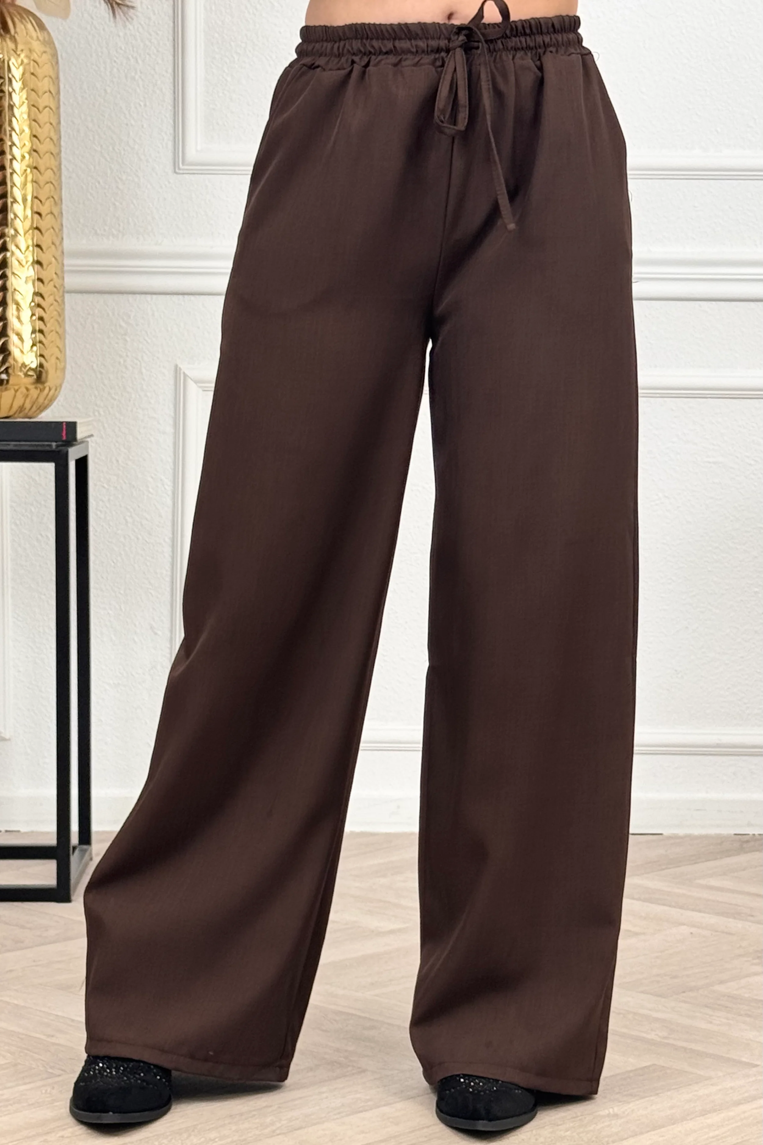 Classy Chloé Strik Pants - Brown - Image 2