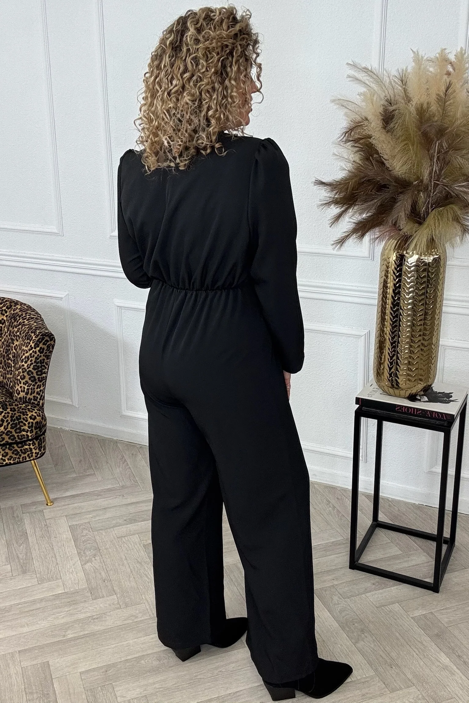 Classy Gigi Jumpsuit - Black - Image 3