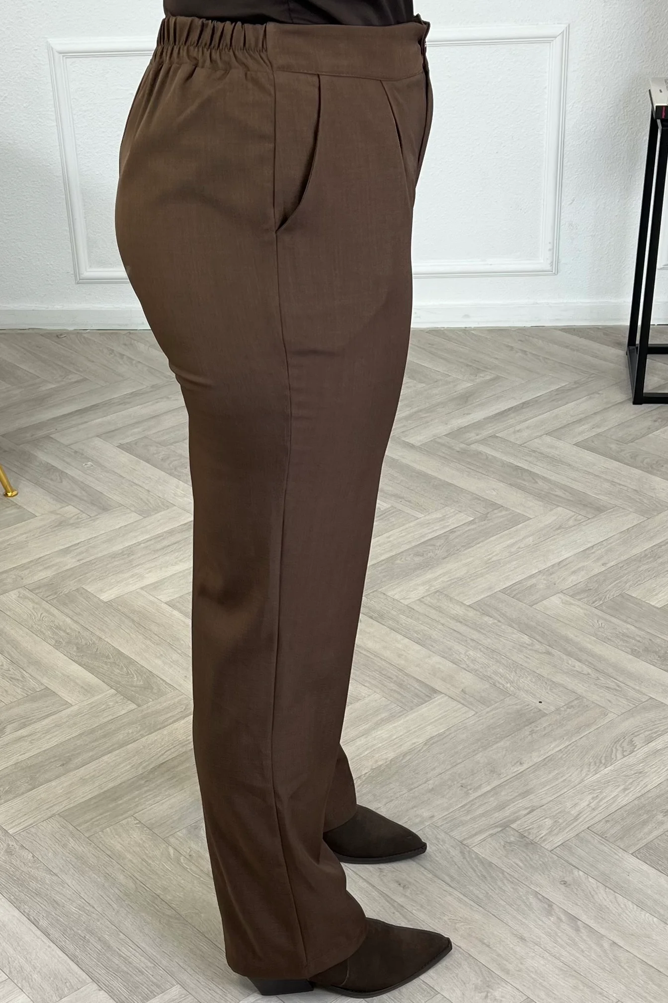Classy Lace Suit - Brown - Image 6