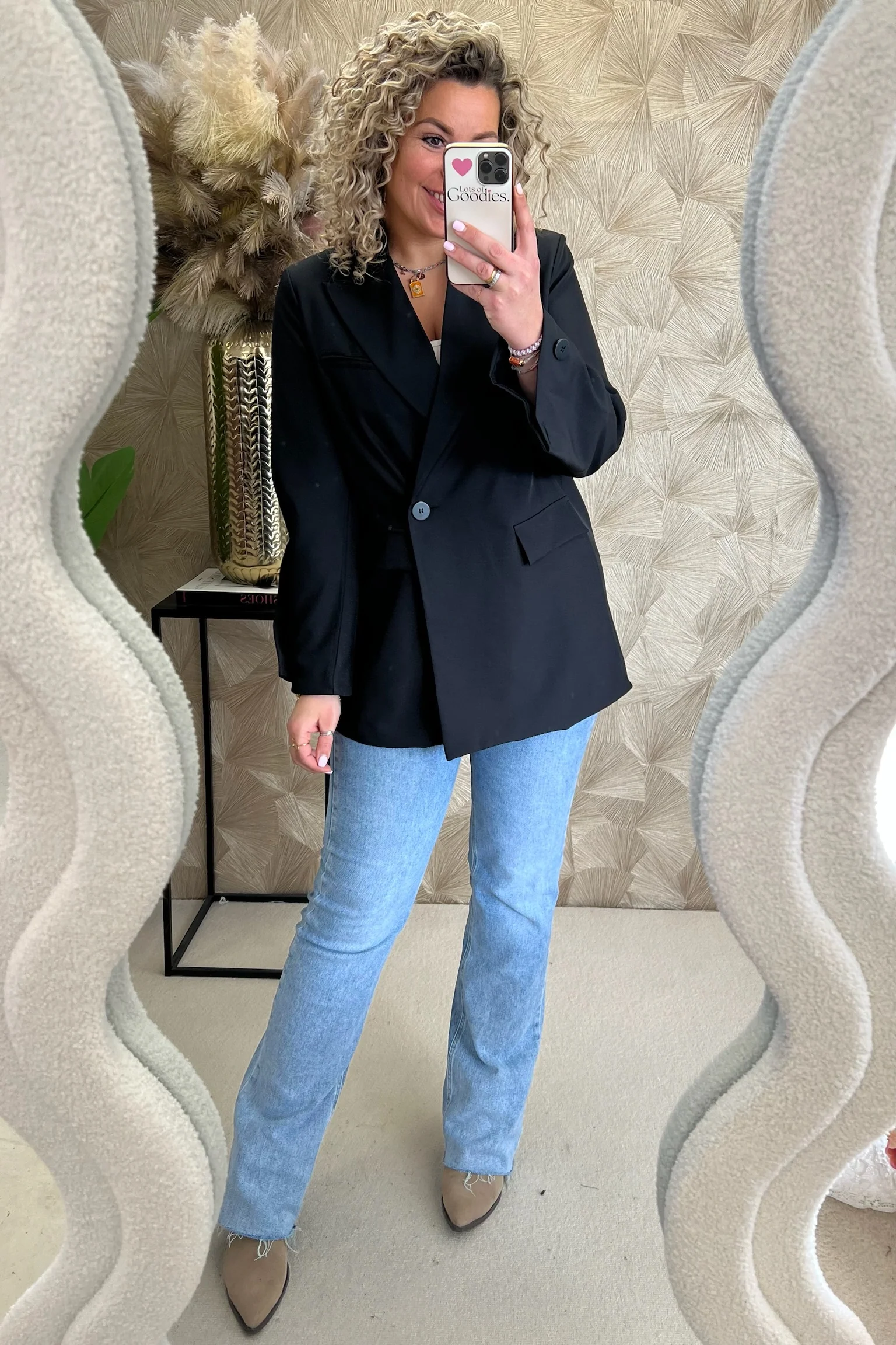 Classy Oversized Coco Blazer - Black