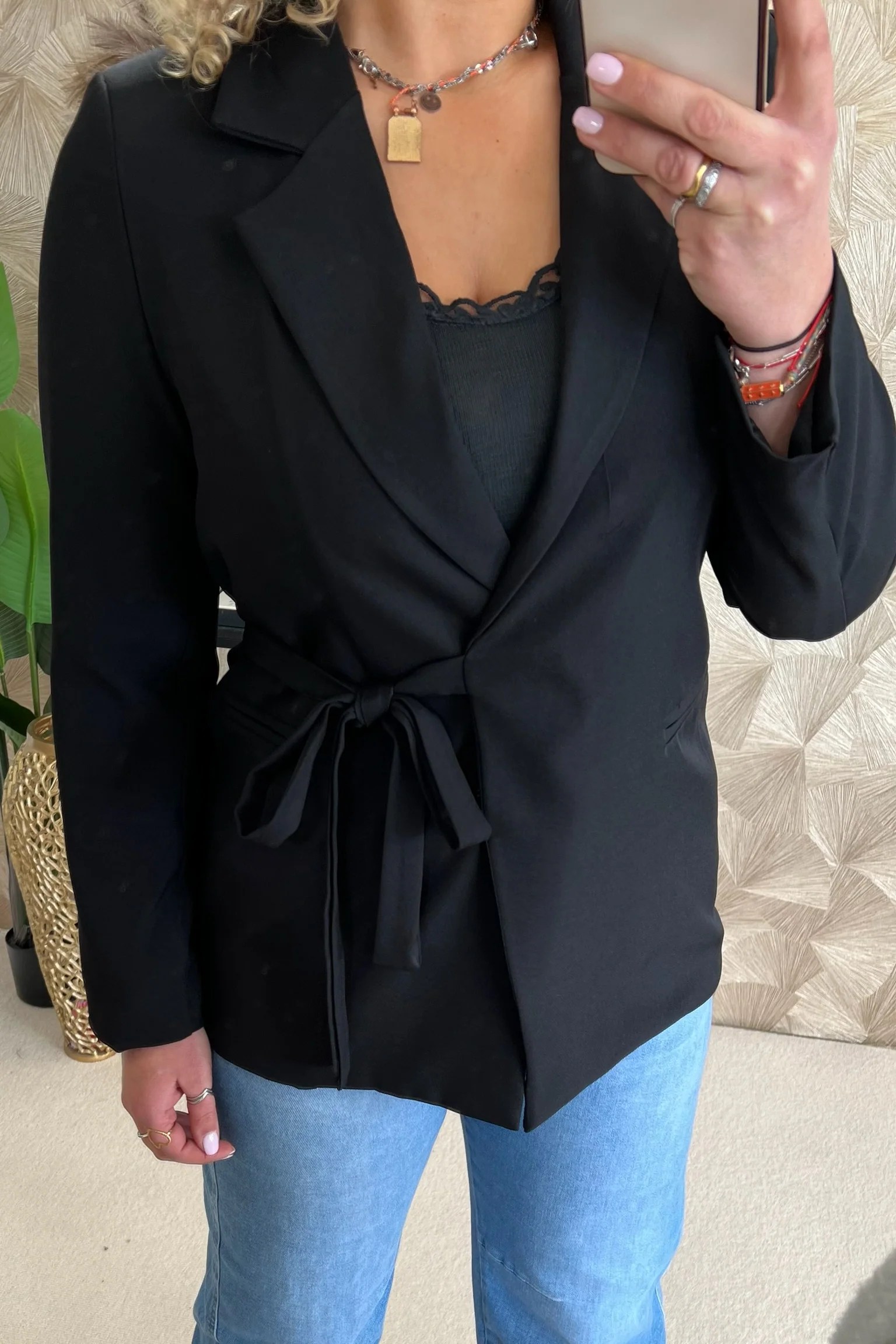 Classy Strik Coco Blazer - Black - Image 6
