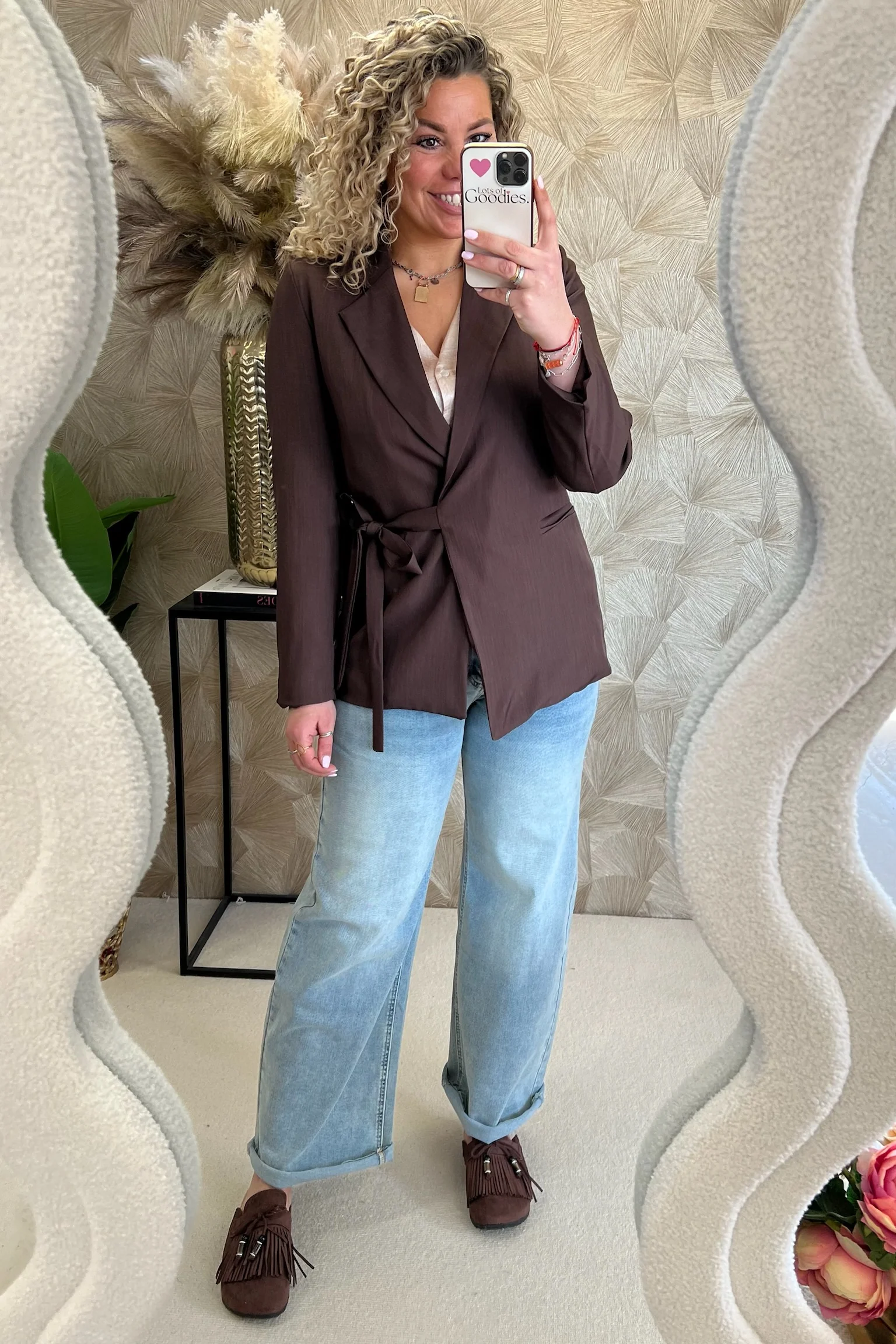 Classy Strik Coco Blazer - Brown