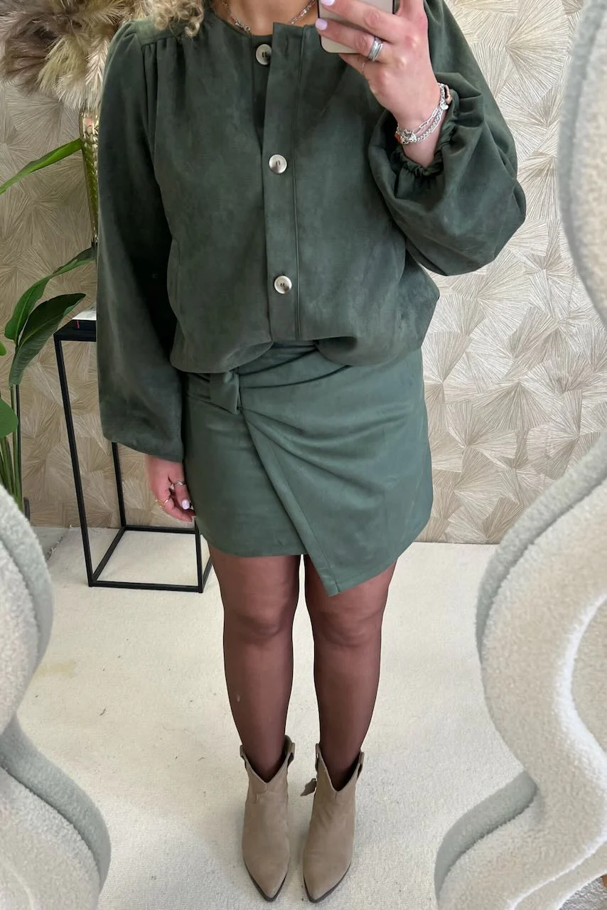 Classy Suedine Spring Set - Armygreen - Image 3