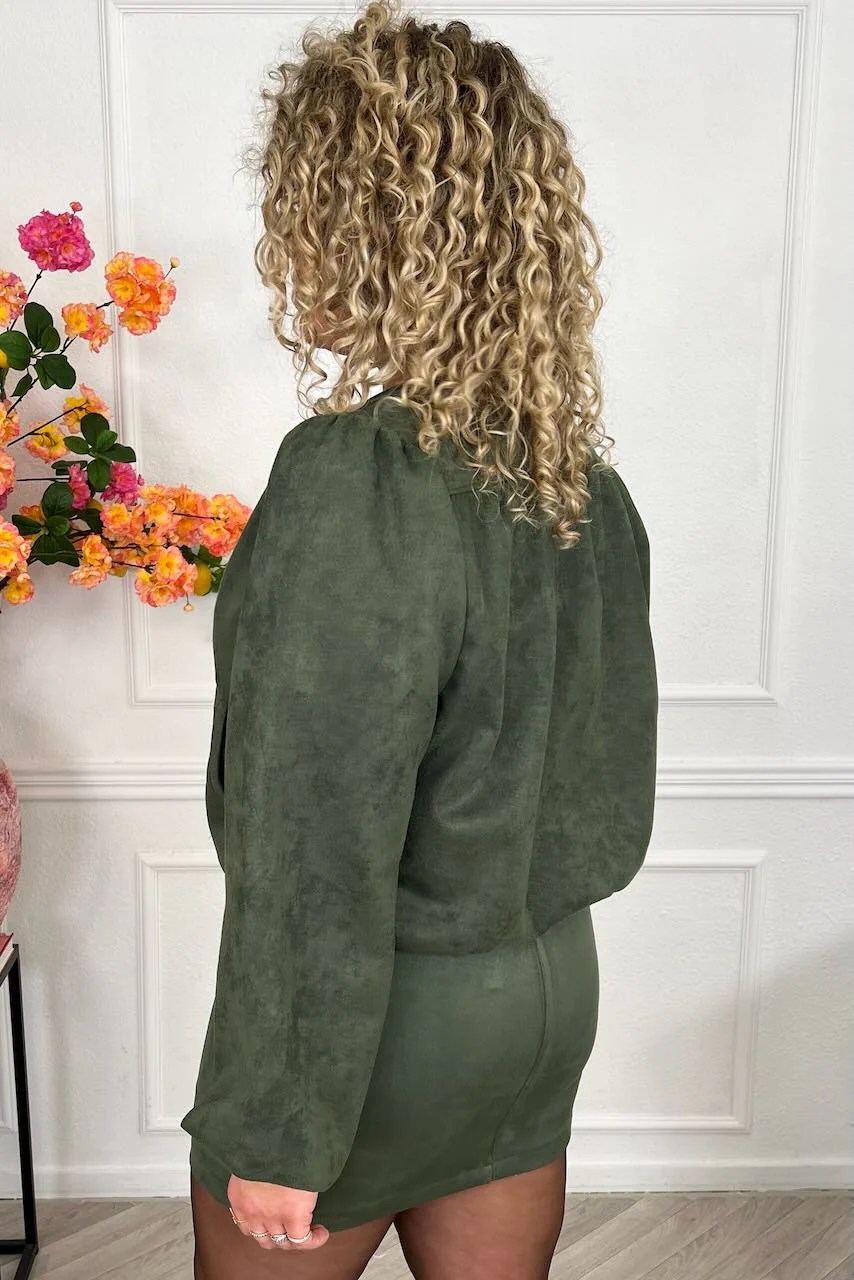 Classy Suedine Spring Set - Armygreen - Image 7