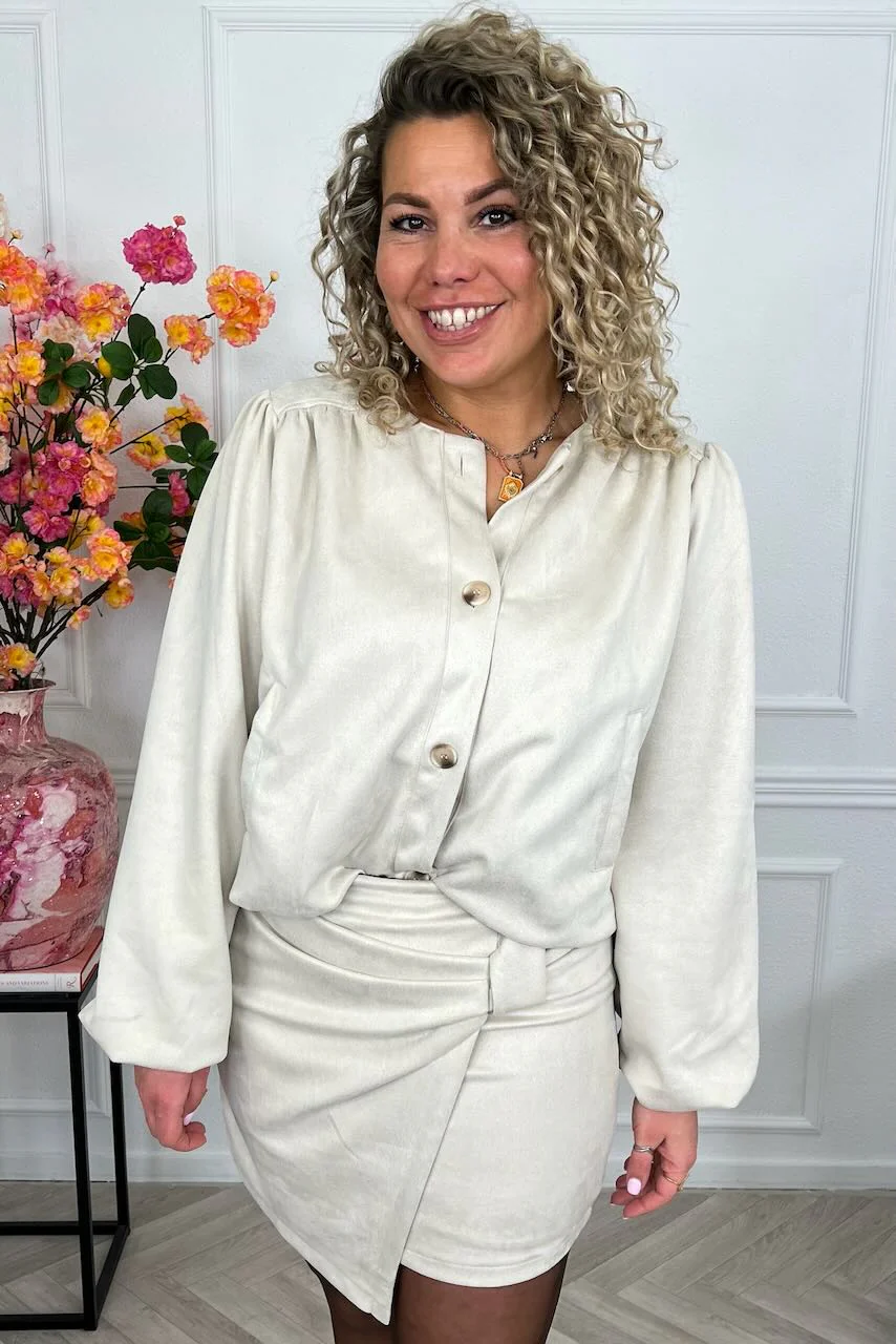 Classy Suedine Spring Set - Beige