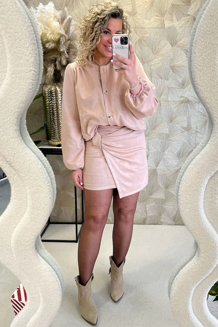 Classy Suedine Spring Set - Old Pink