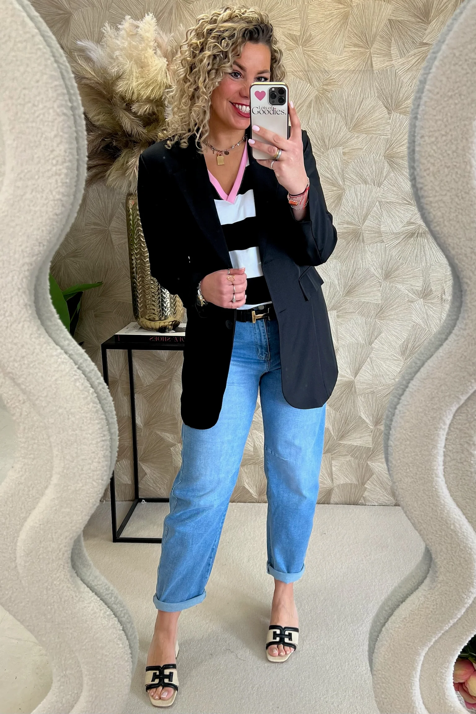 Classy Taille Coco Blazer - Black