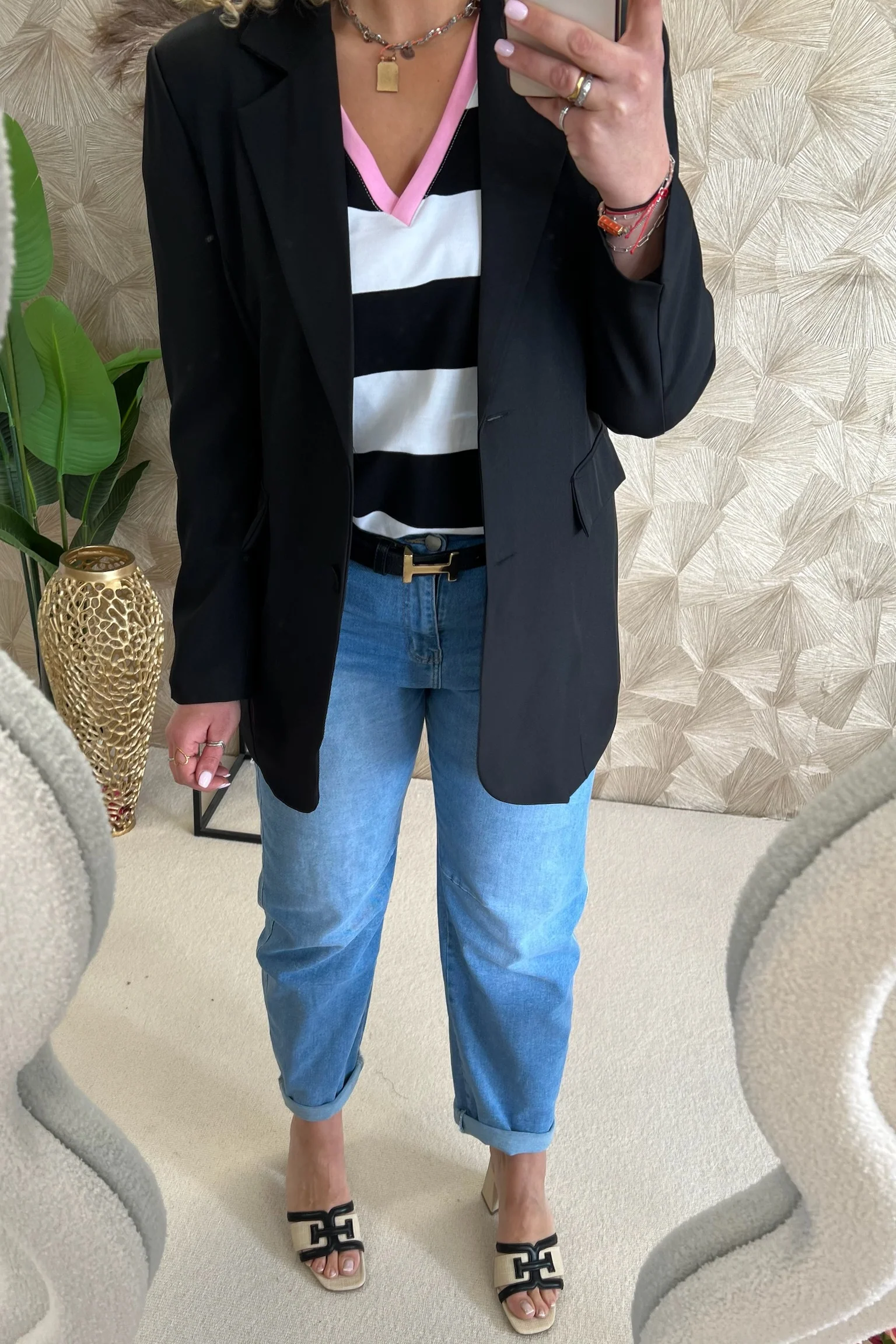 Classy Taille Coco Blazer - Black - Image 3