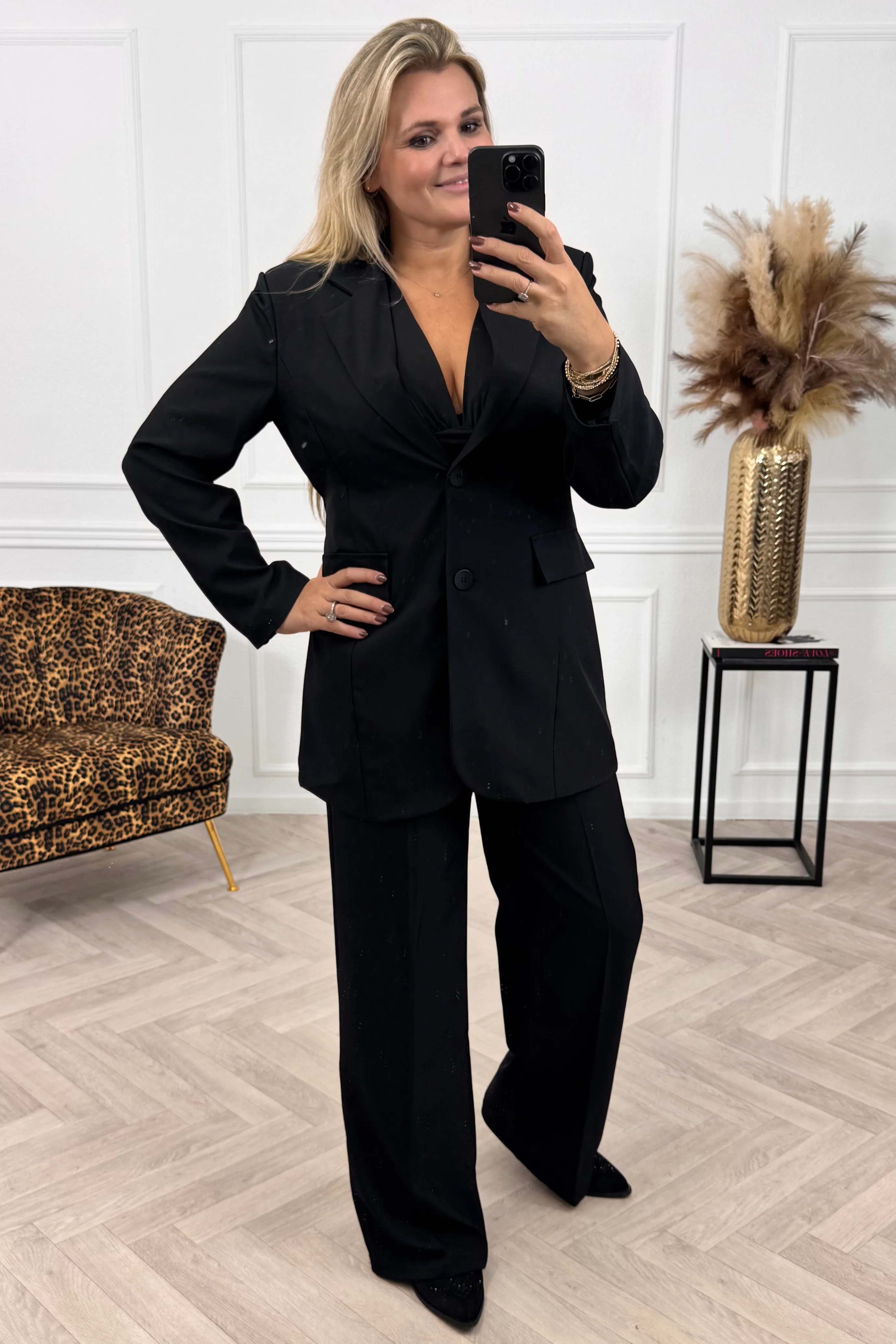 Classy Taille Coco Blazer - Black - Image 7