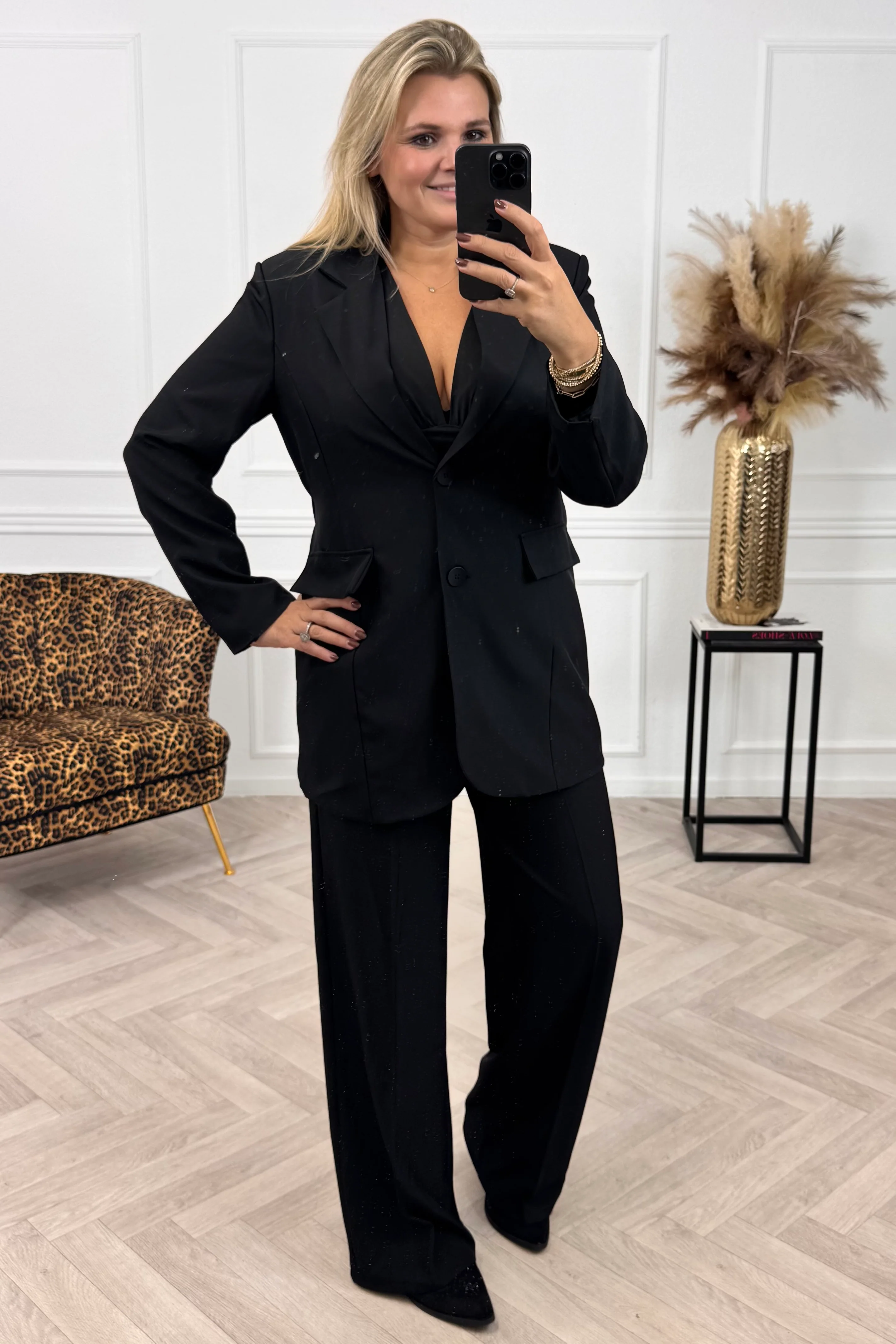 Classy Taille Coco Blazer - Black - Image 8