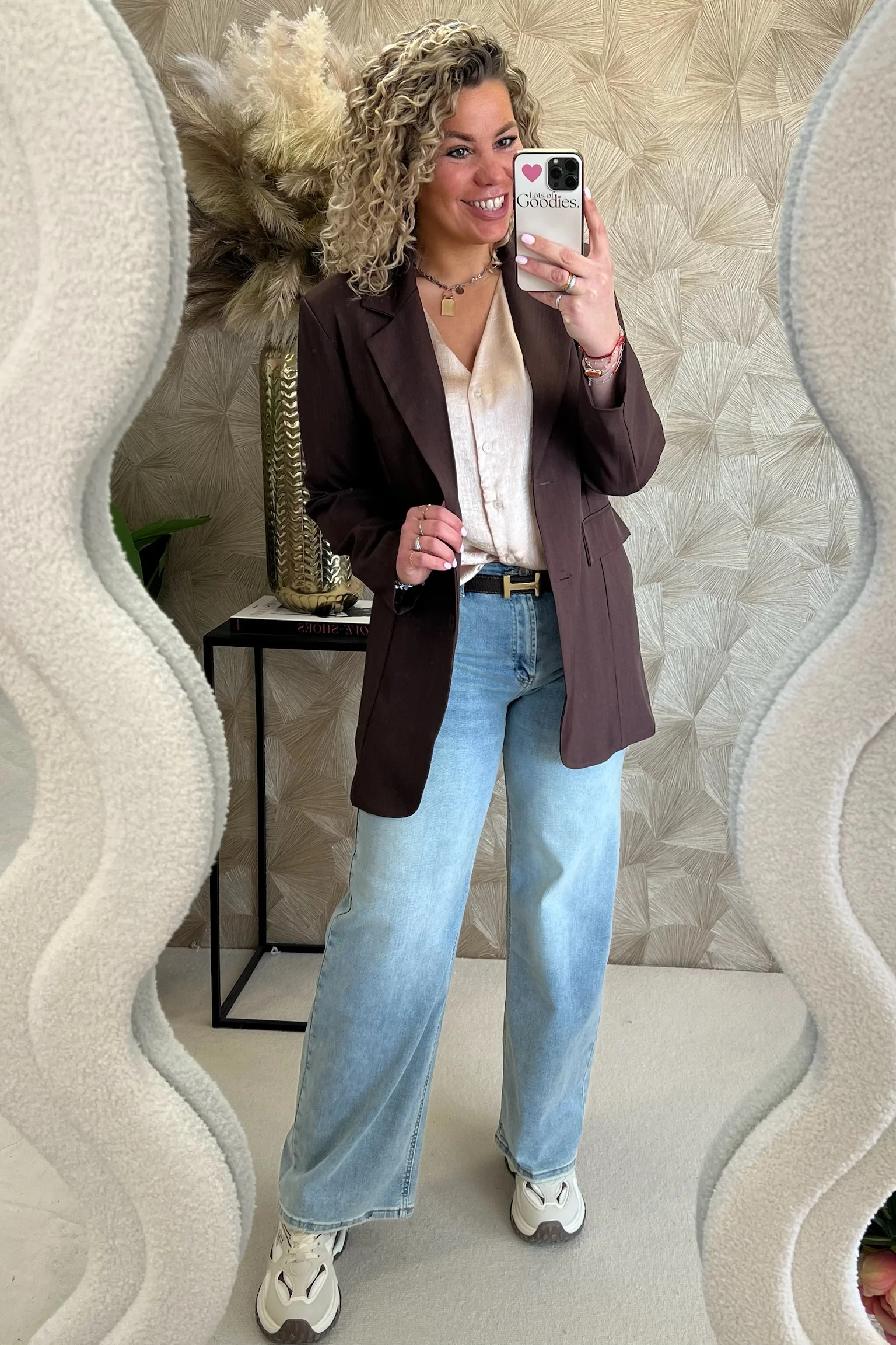 Classy Taille Coco Blazer - Brown