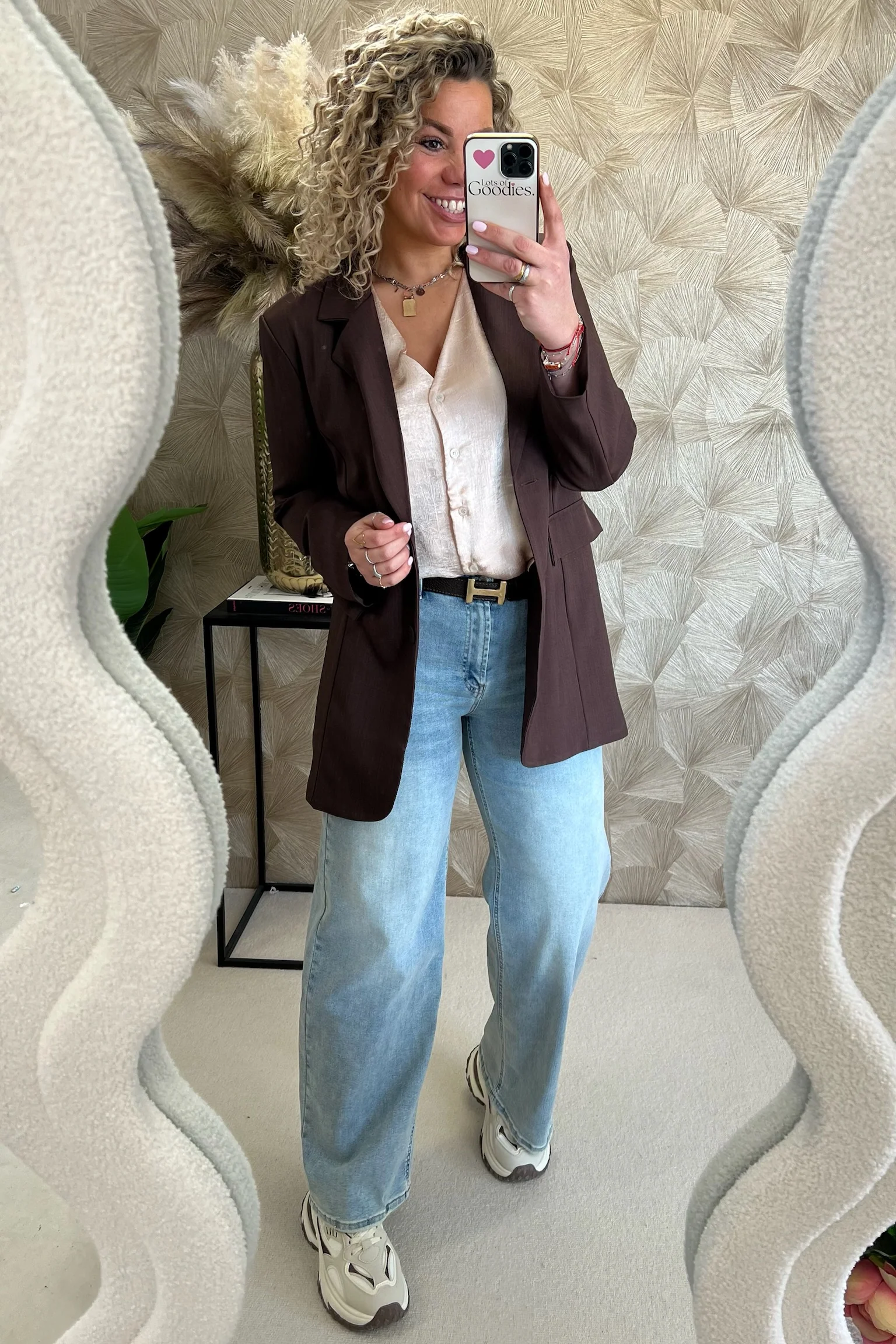Classy Taille Coco Blazer - Brown - Image 4