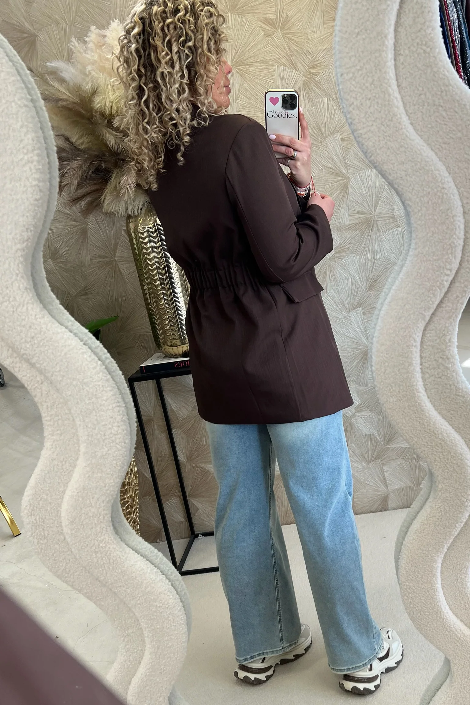Classy Taille Coco Blazer - Brown - Image 6