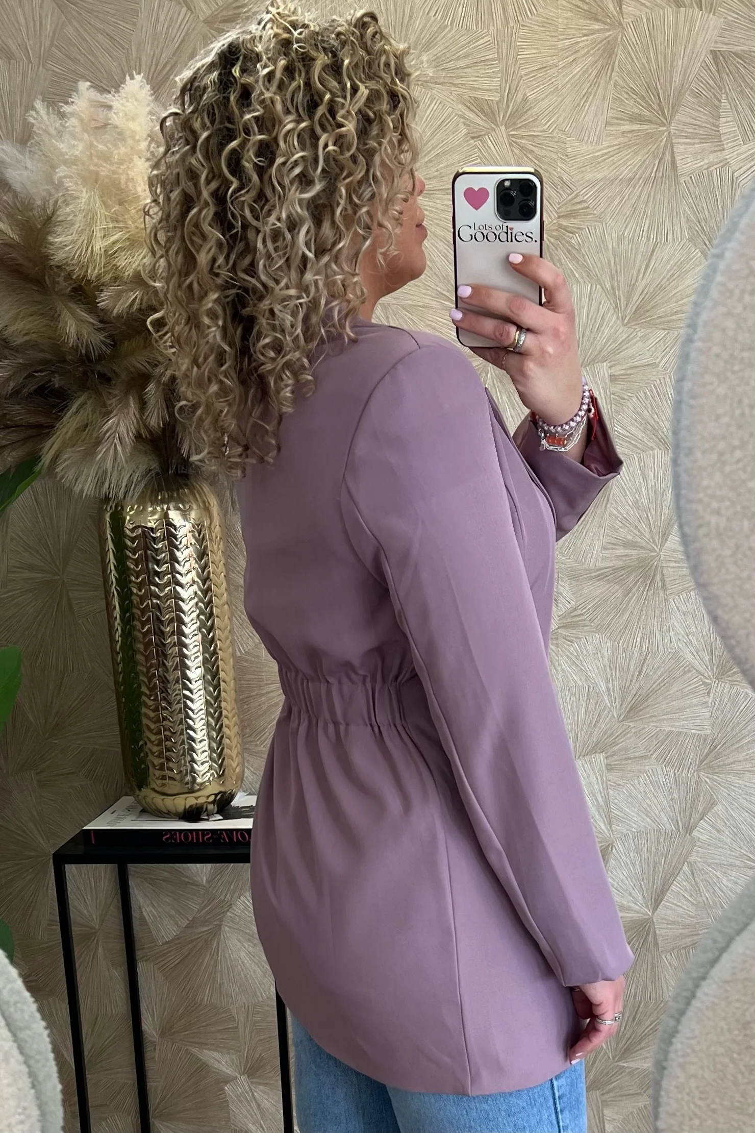 Classy Taille Coco Blazer - Mauve - Image 3