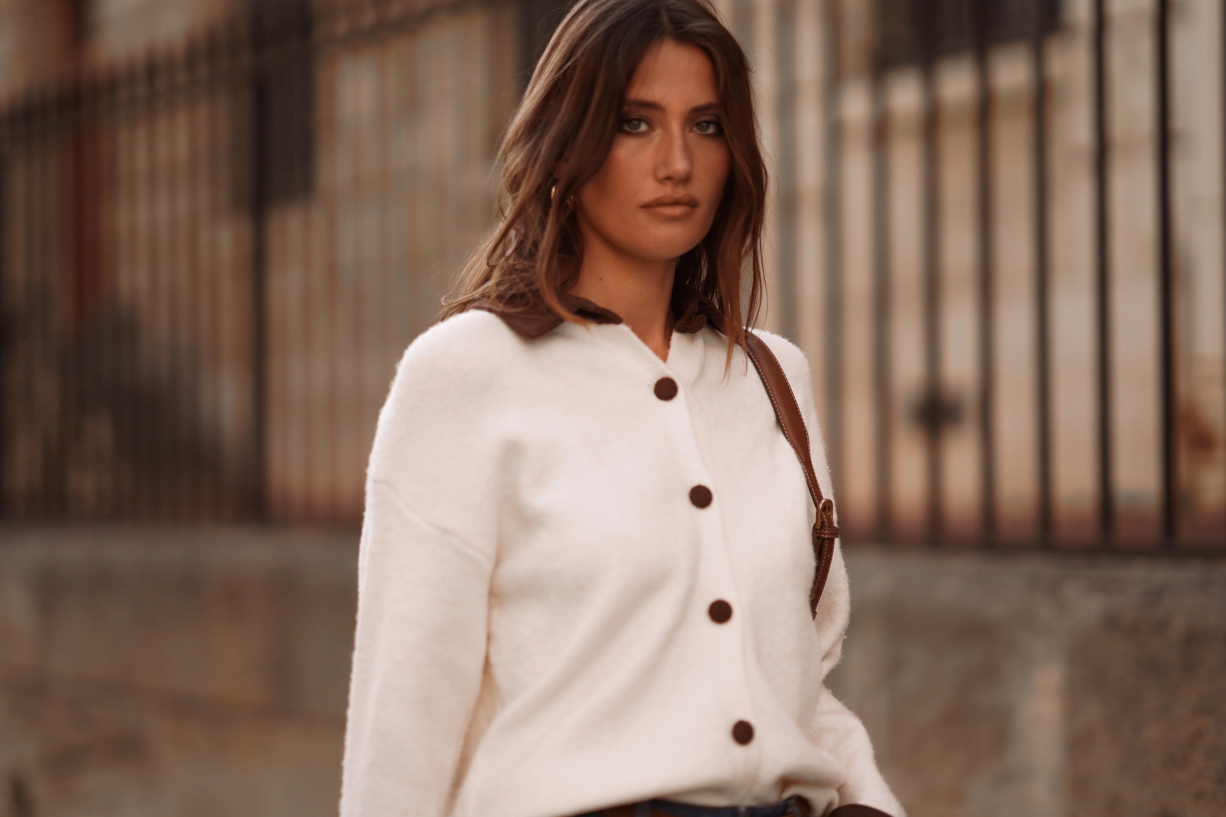 Clemence Autumn Vest - Beige - Image 7