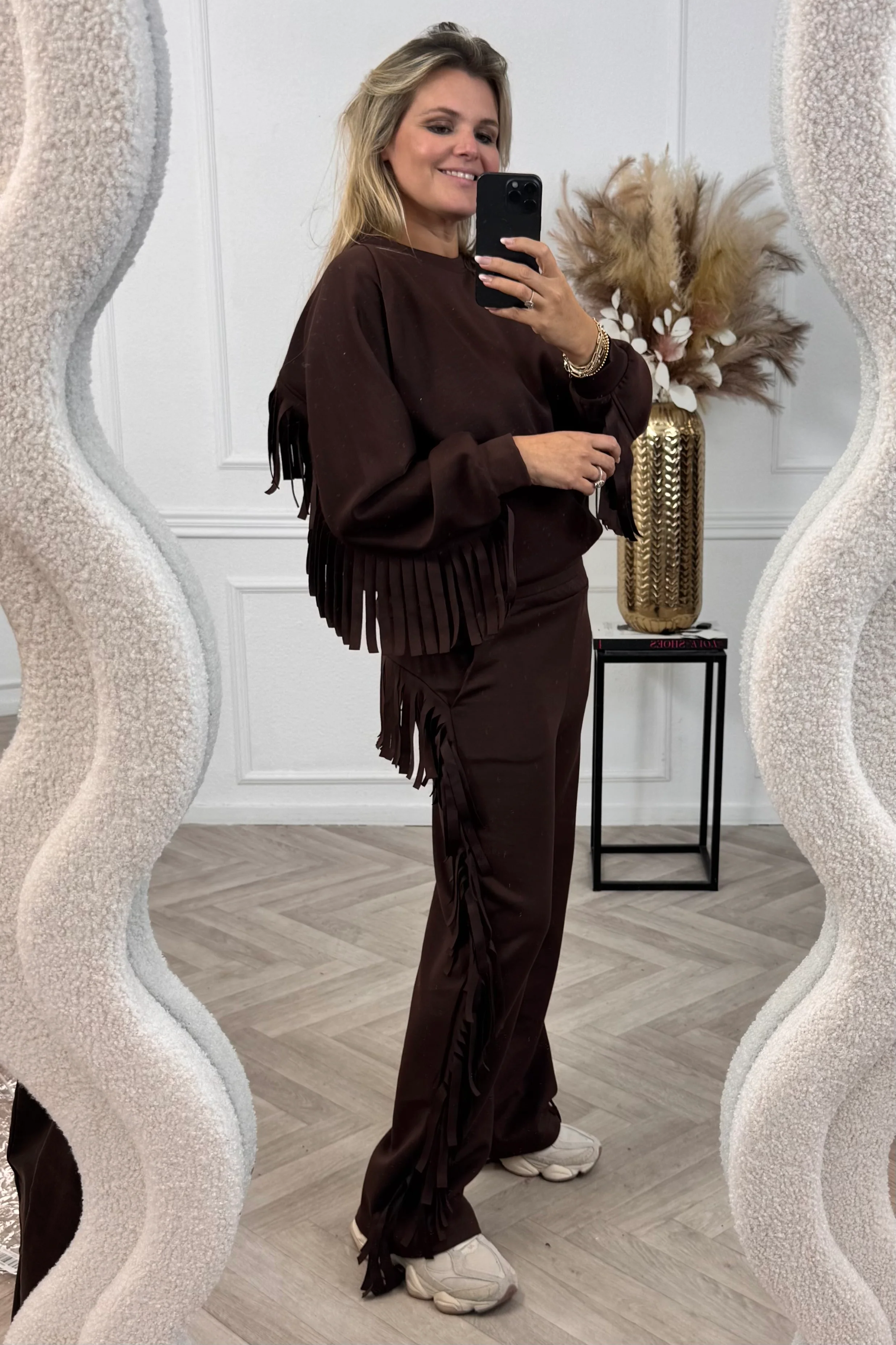Comfy Fringe Set - Chocolate - Image 3