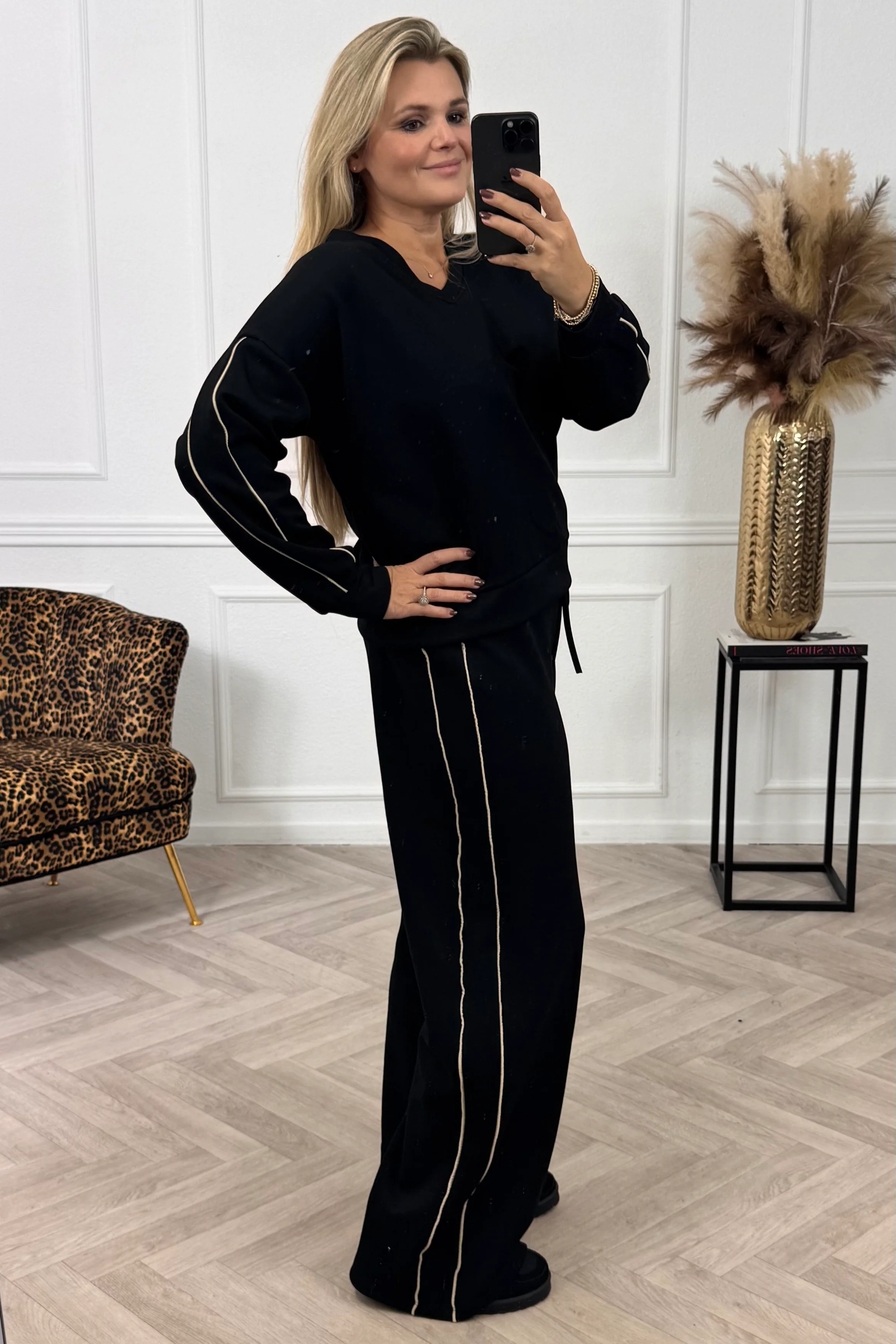 Comfy Stripe Set - Black - Image 3