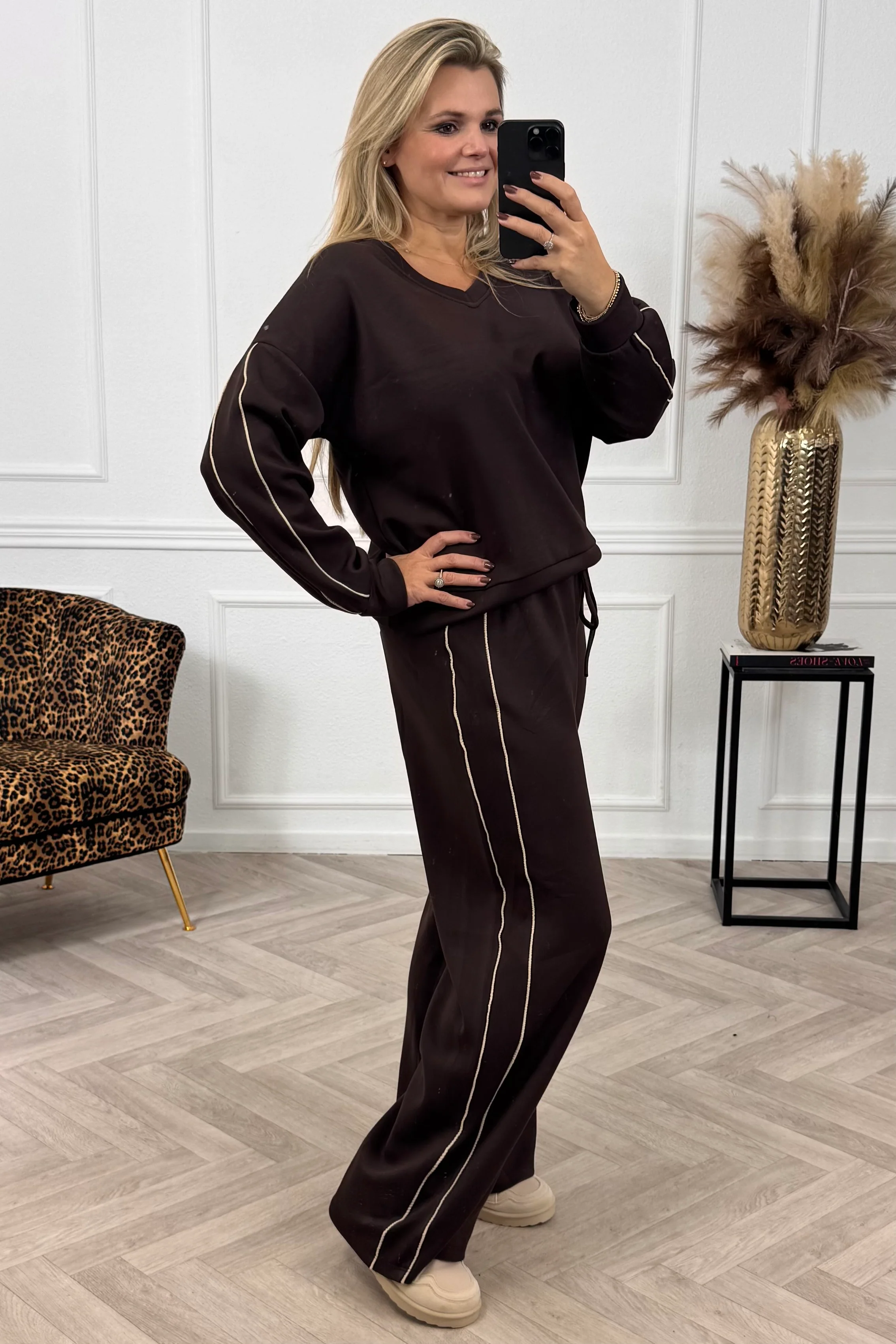Comfy Stripe Set - Brown - Image 3