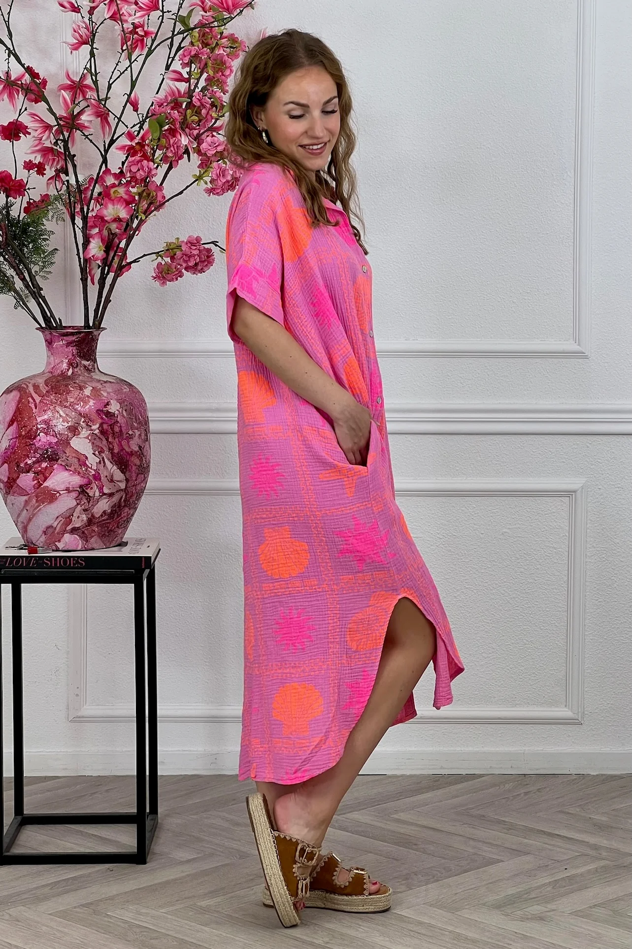 Cotton Beach Tunic - Pink - Image 4