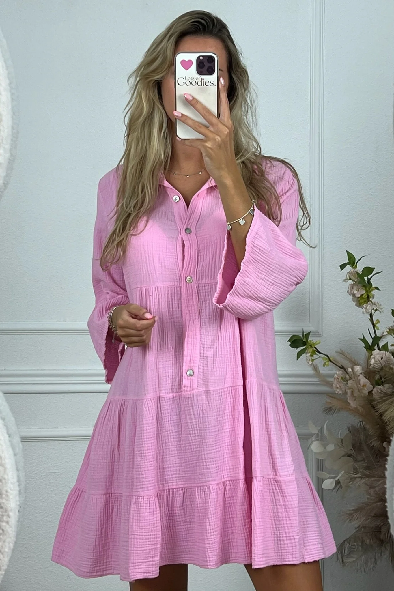 Cotton Milou Dress - Pink