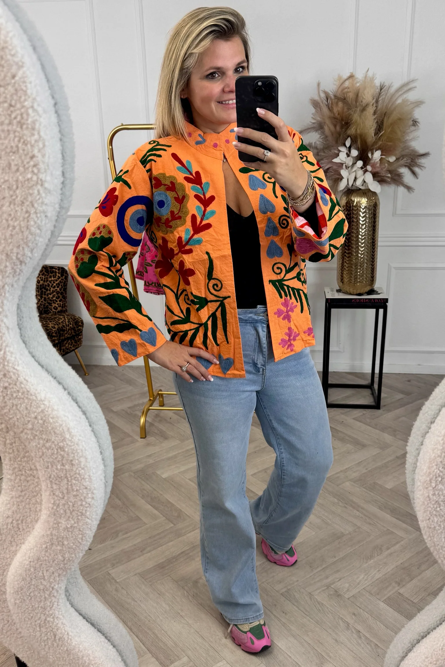 Cotton Poppy Jacket - Light Orange