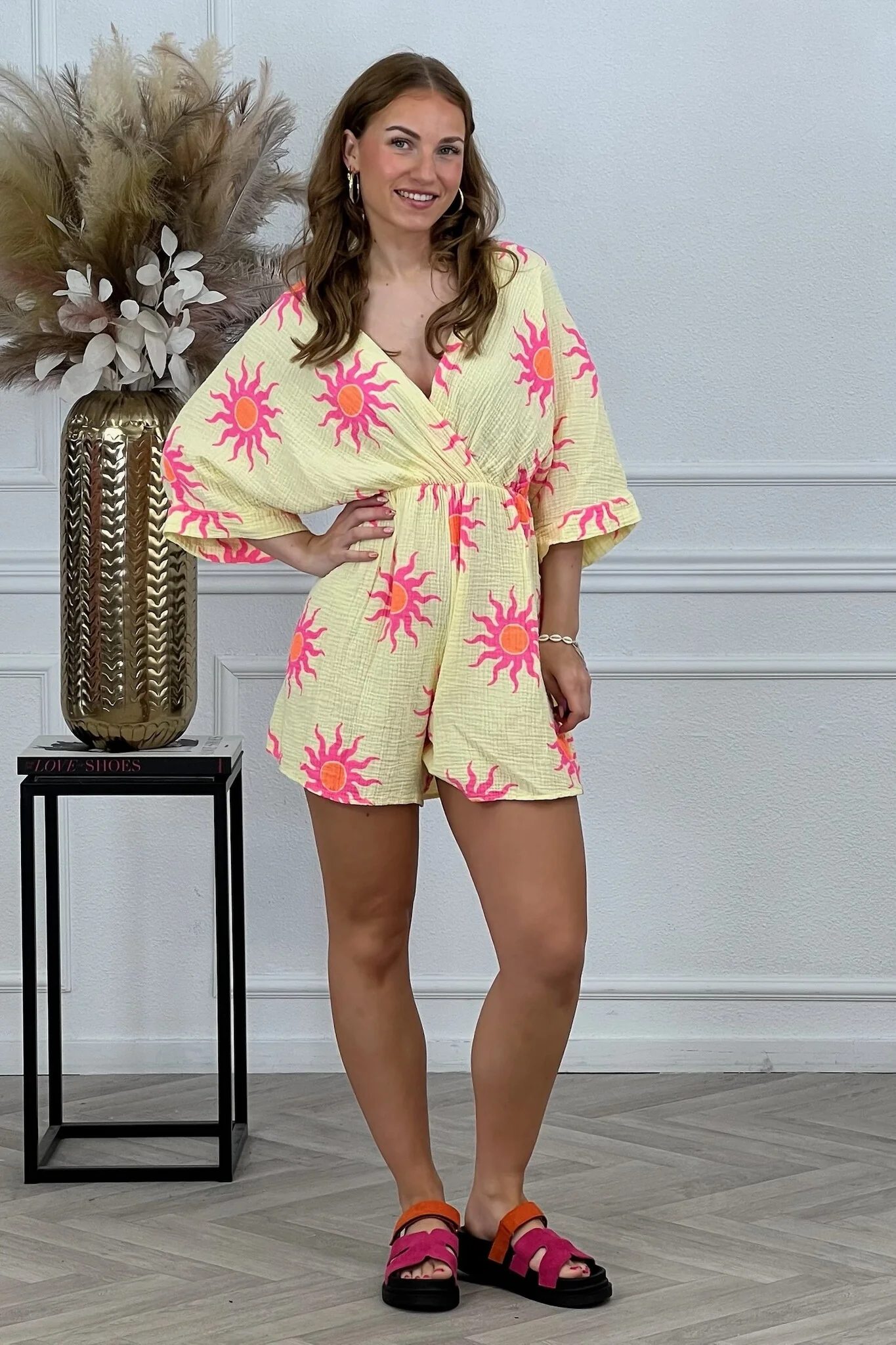 Cotton Sunny Jumpsuit - Yellow