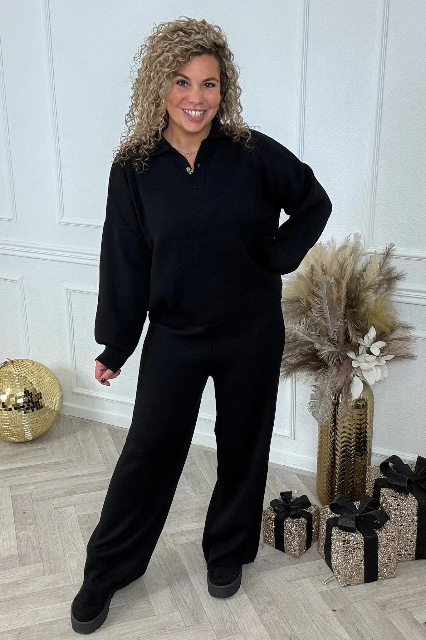 Cozy Comfy Suit - Black