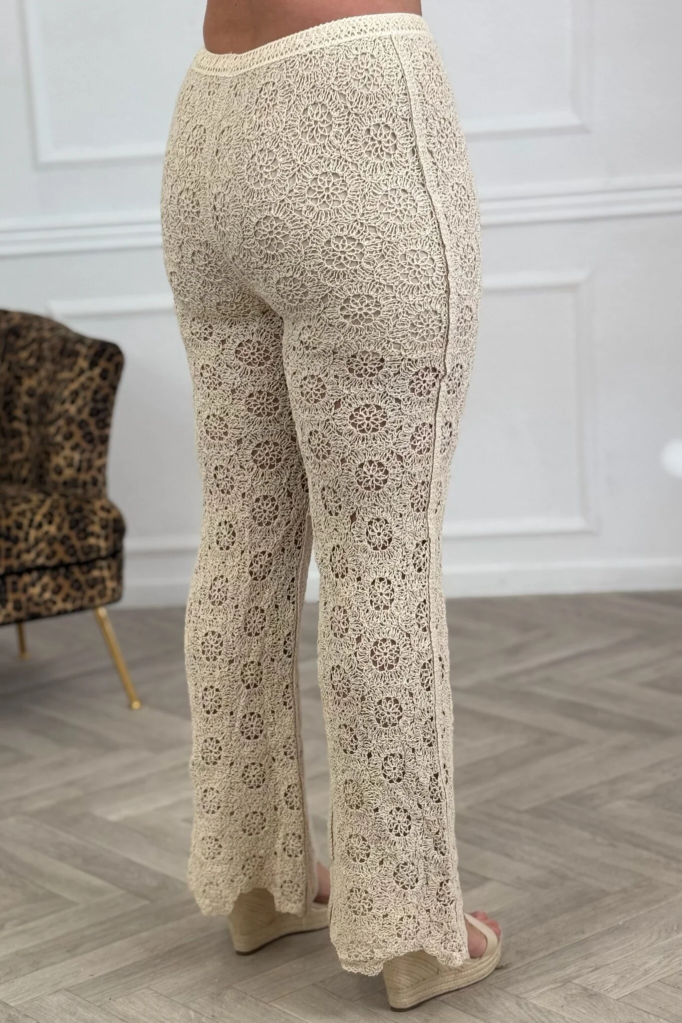 Crochet Pants - Beige - Image 2