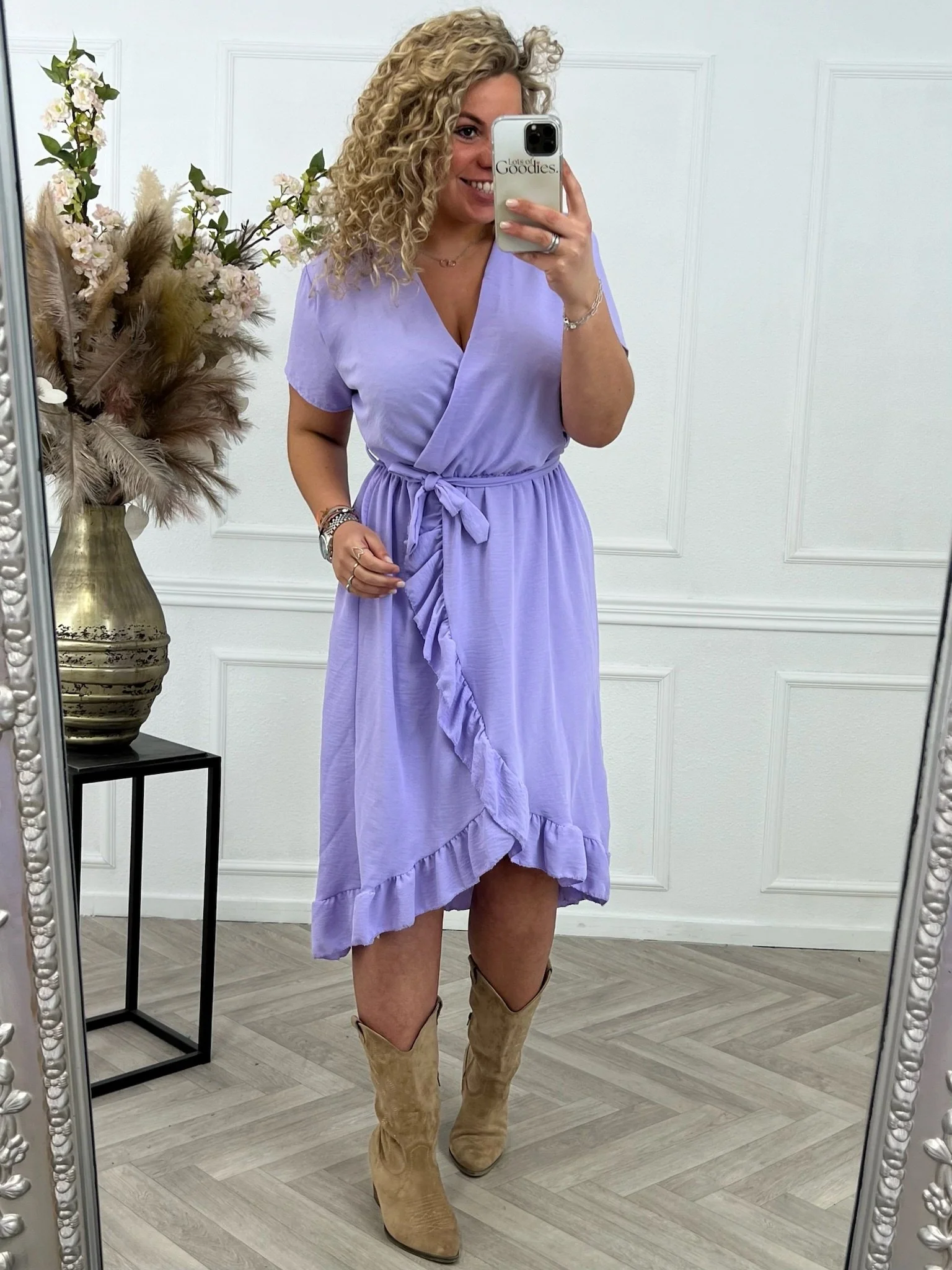 Curvy Musthave Spanish Dress - Lila