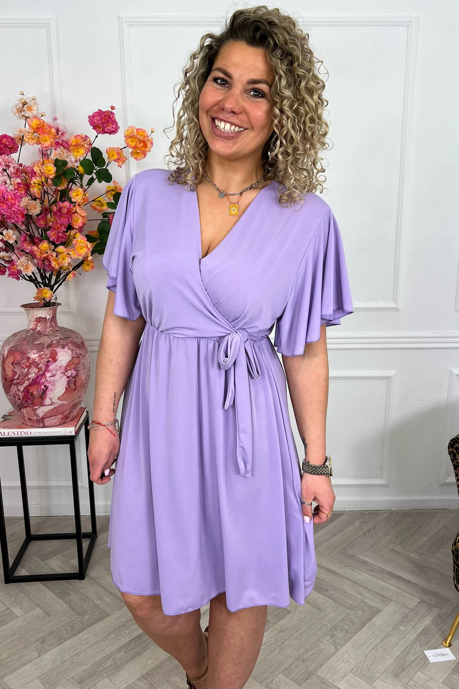 Curvy Short Positano Dress - Lila - Image 2