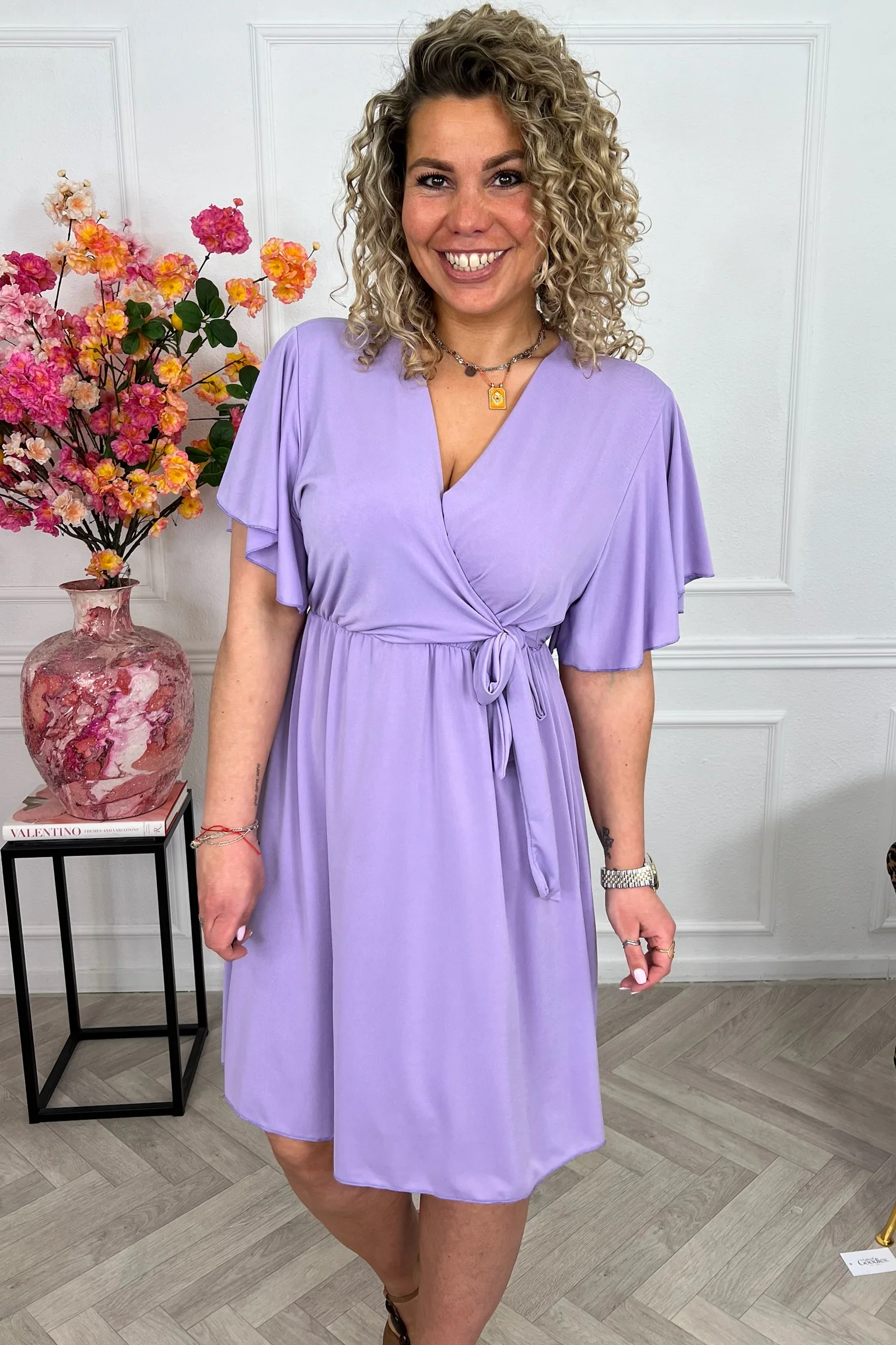 Curvy Short Positano Dress - Lila - Image 3