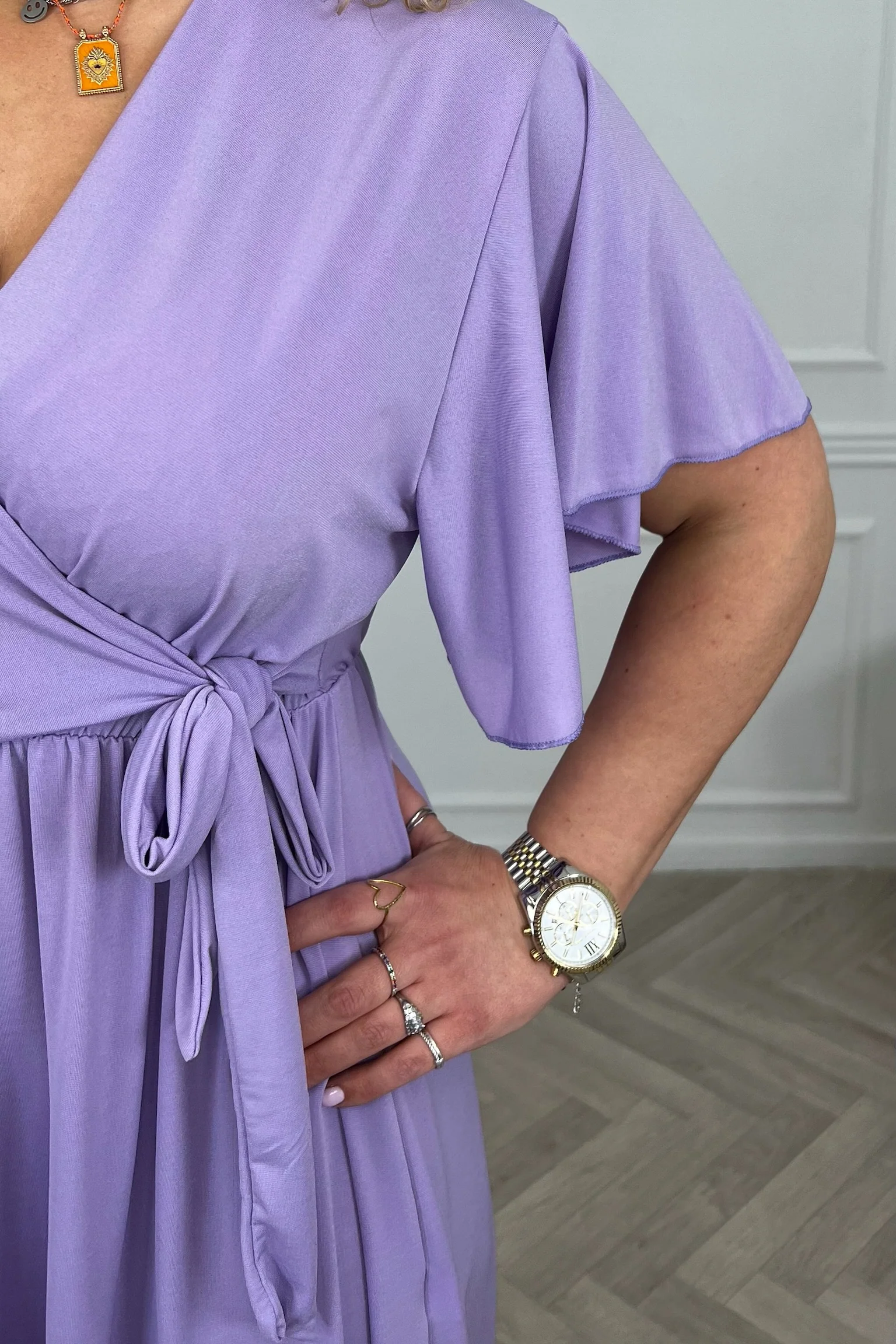 Curvy Short Positano Dress - Lila - Image 4