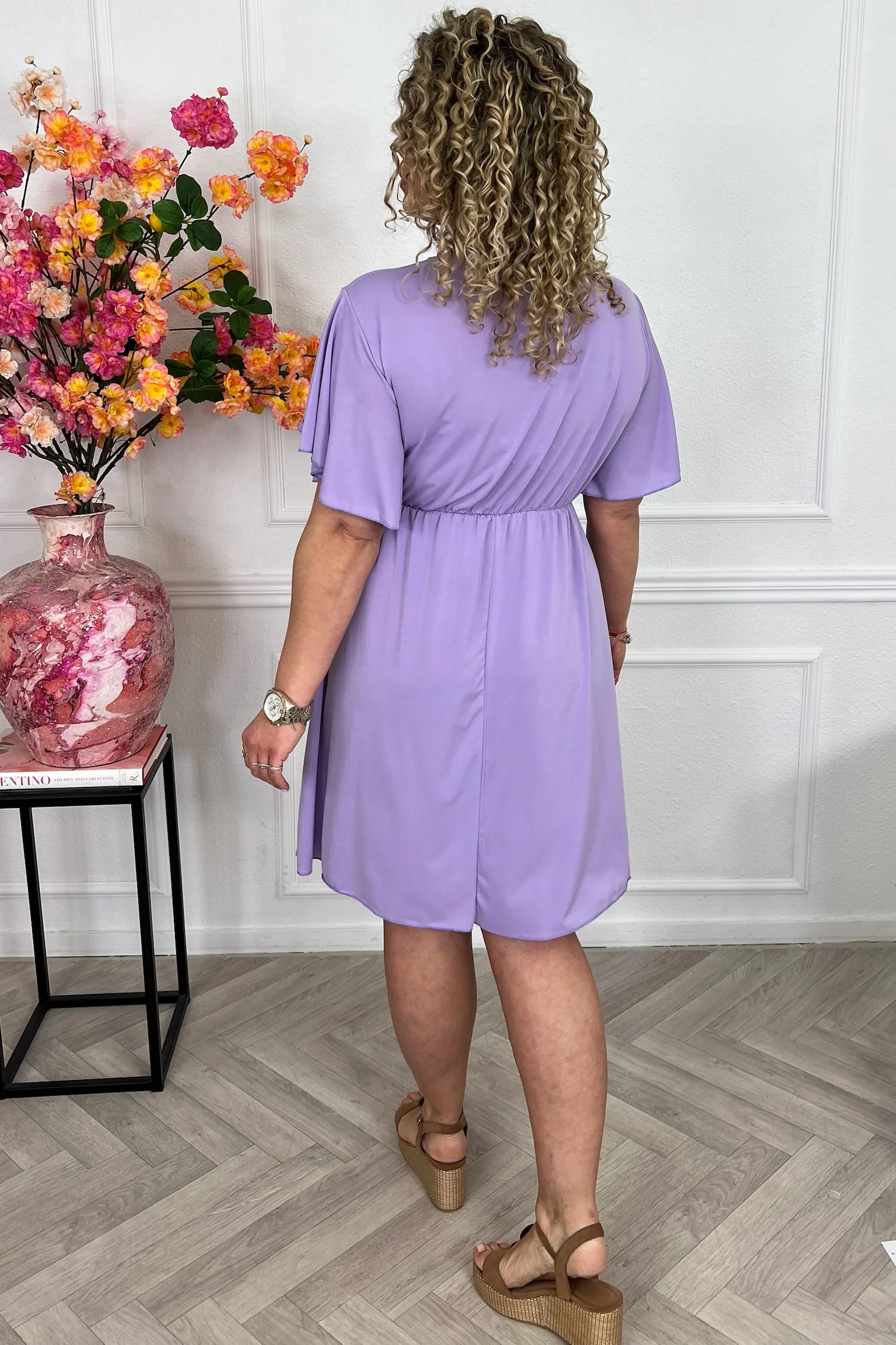 Curvy Short Positano Dress - Lila - Image 6