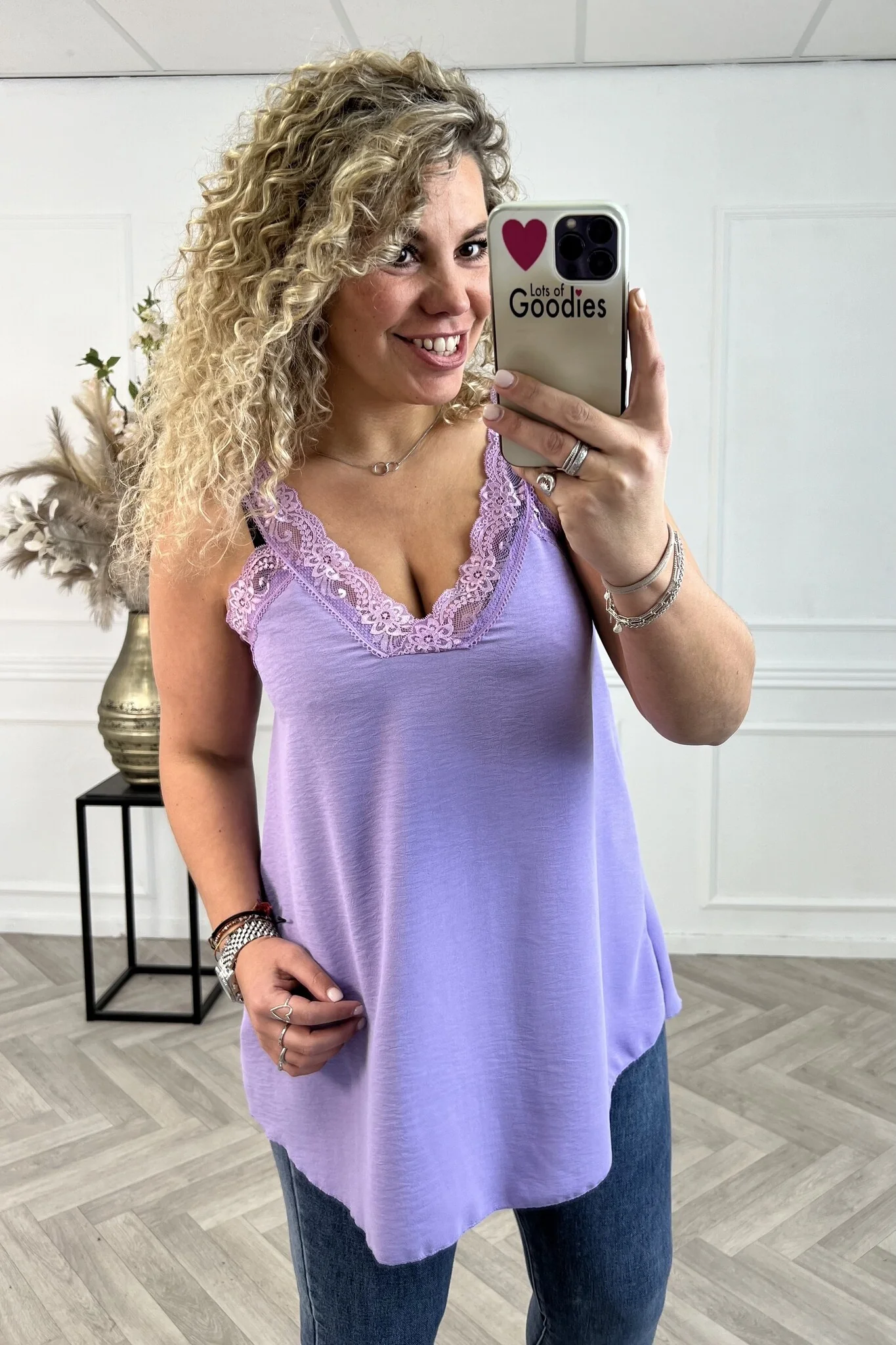 Curvy Sisi Lace Top - Lila - Image 2
