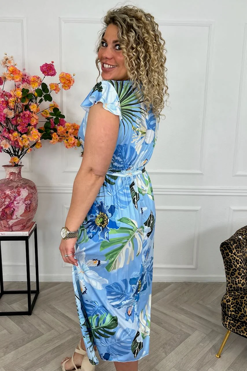 Curvy Strik Forest Dress - Light Blue - Image 3