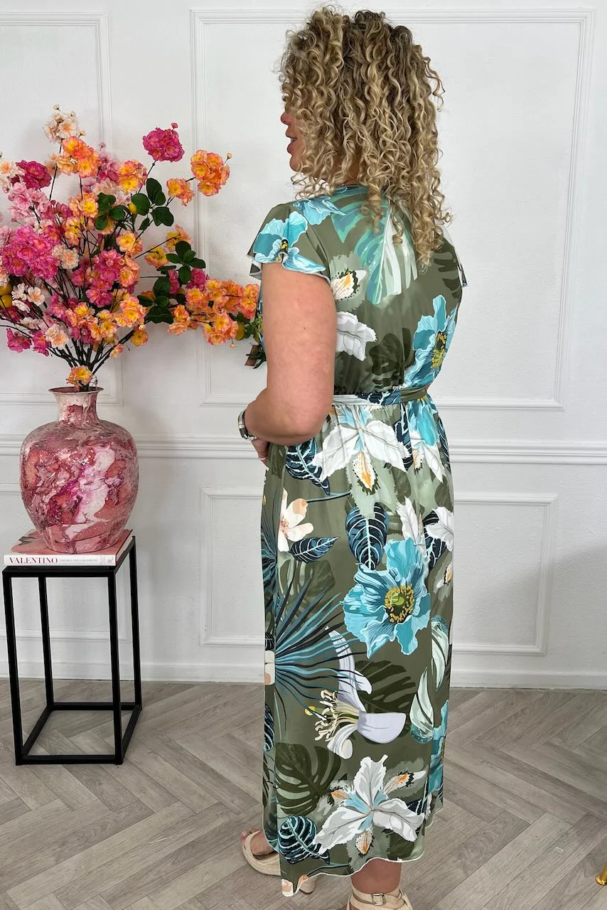 Curvy Strik Forest Dress - Turquoise - Image 5