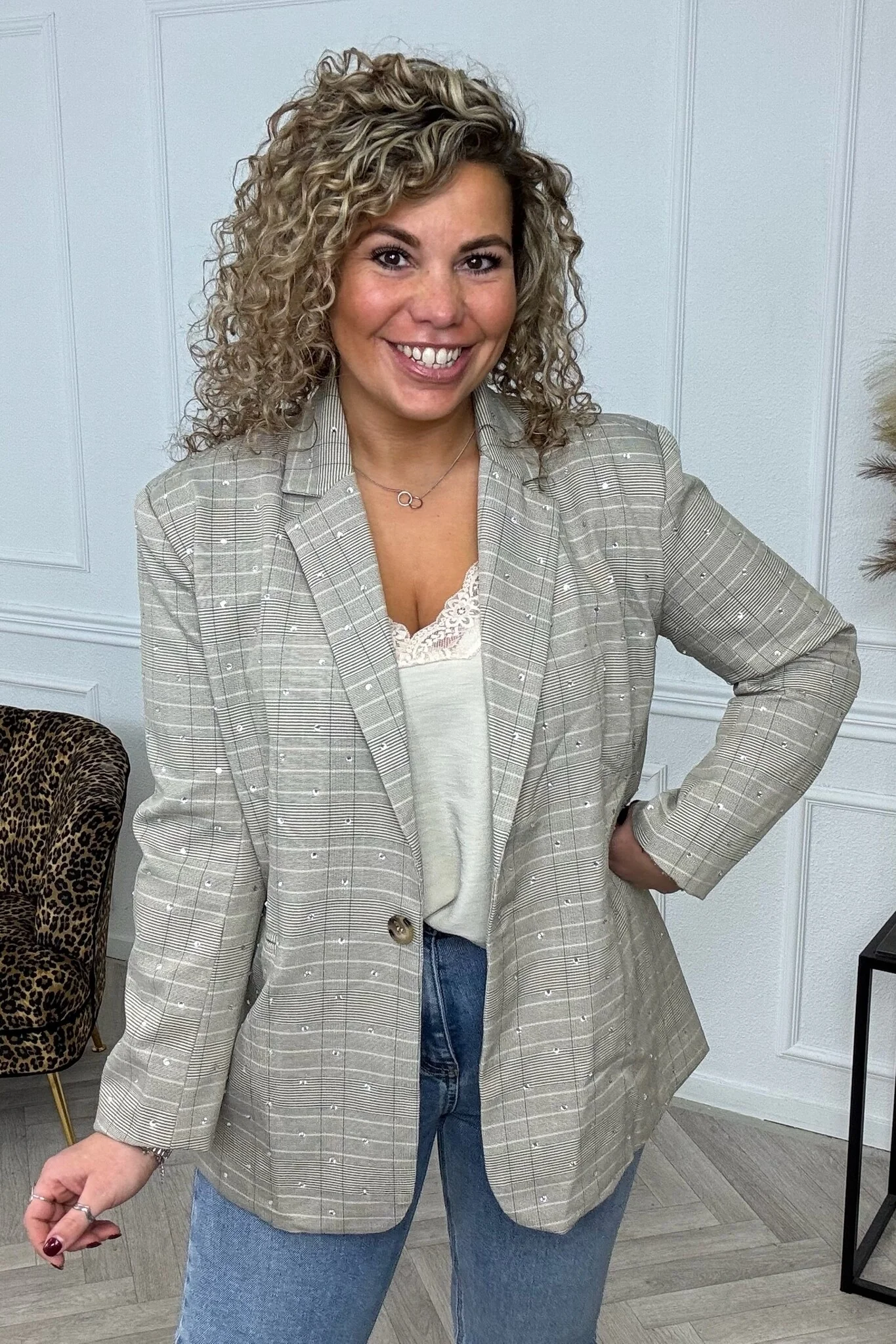 Diamond Blazer - Grey - Image 3