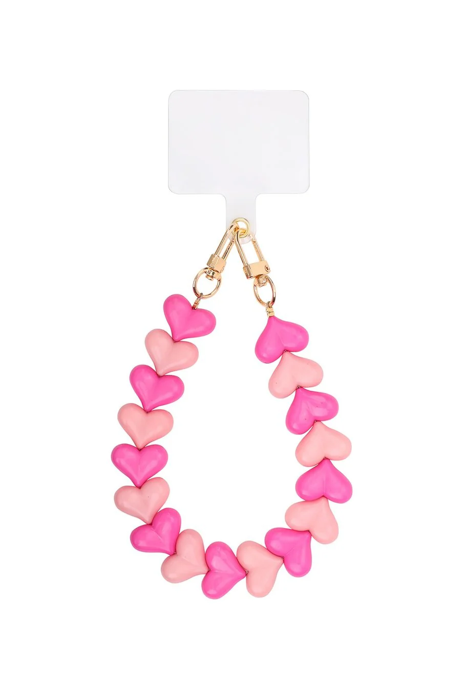 Dubble Heart Phone Strap - Light Pink - Image 2