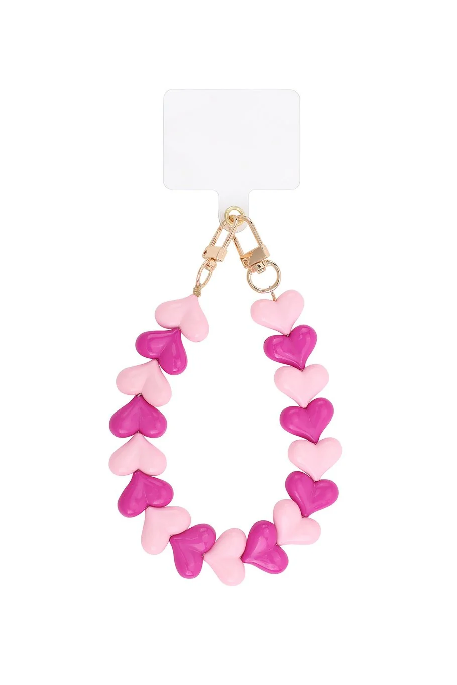 Dubble Heart Phone Strap - Pink - Image 2