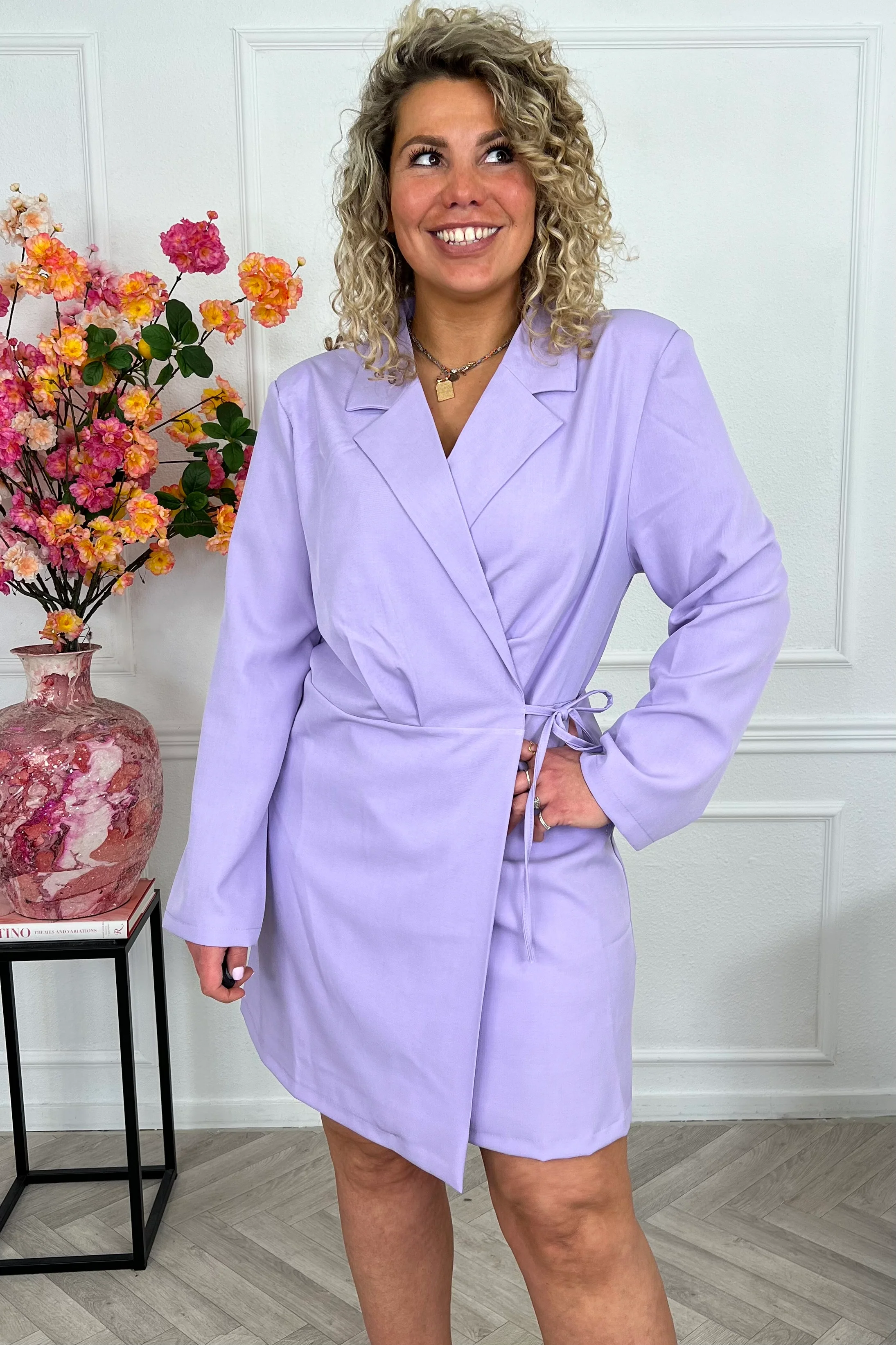 Elegance Wrap Dress - Lila - Image 3