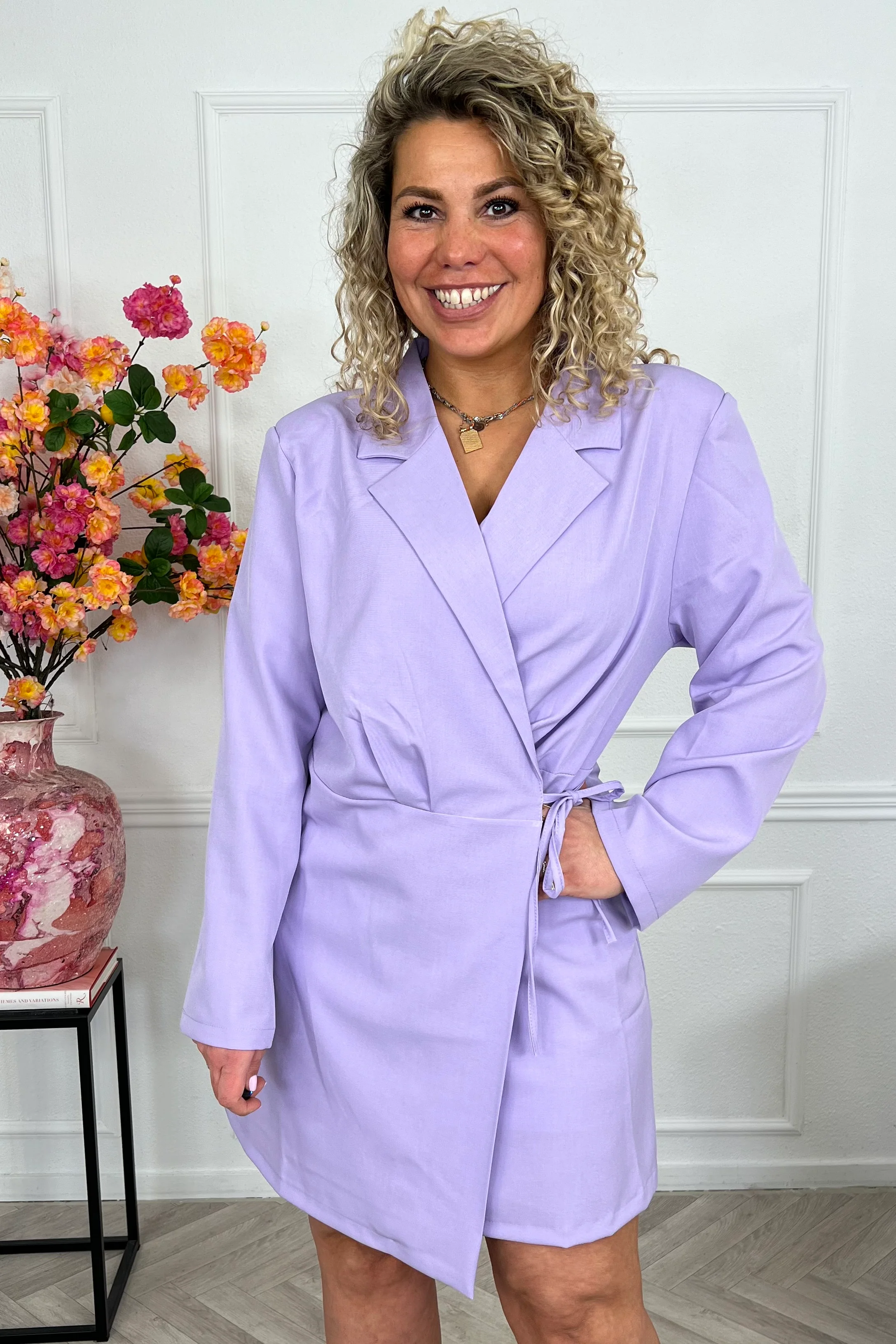 Elegance Wrap Dress - Lila - Image 9