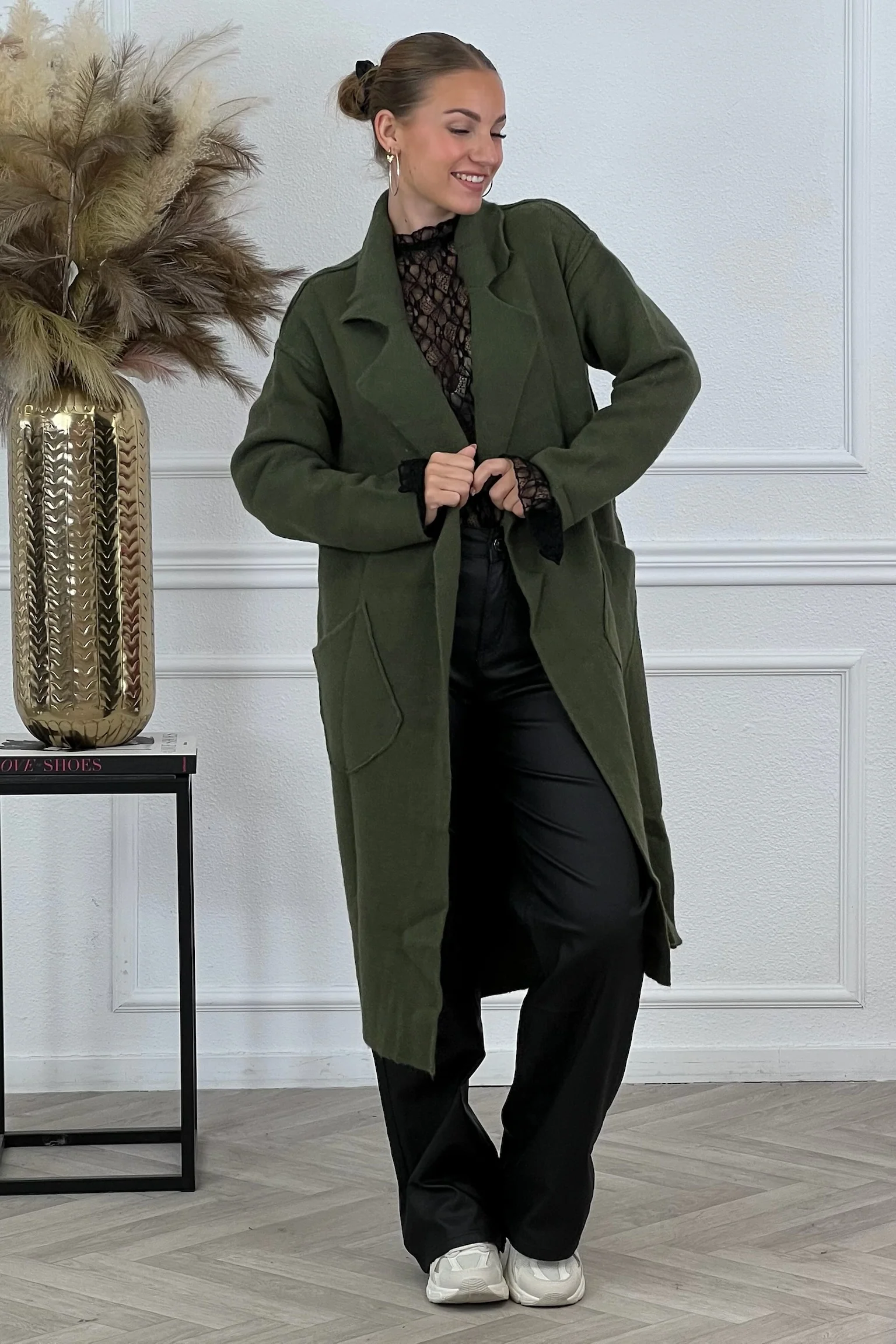 Elise Pocket Vest - Armygreen - Image 4